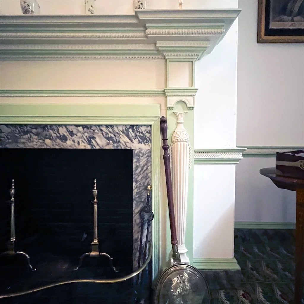 Guest Room: Chinz Chamber or "Best Guest Room" chimneypiece detail.