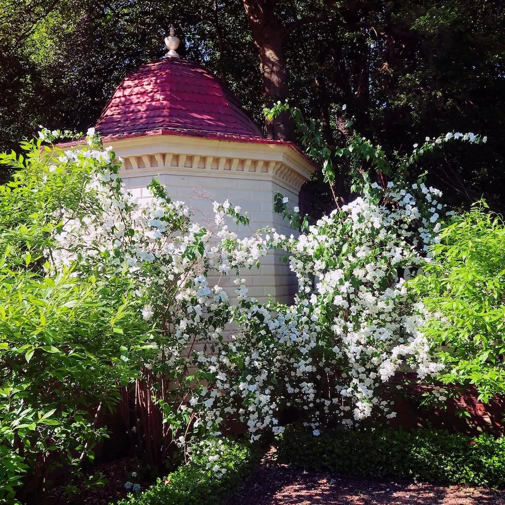 Upper Garden: Washington finished enclosing the walls of the Upper Garden in 1776.