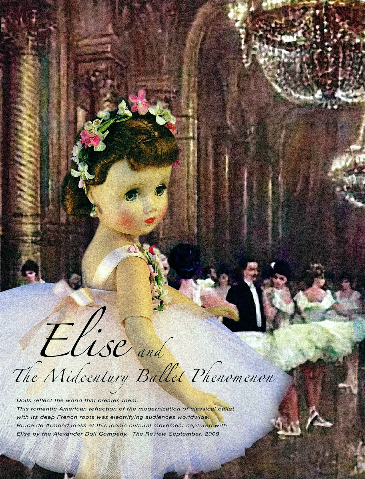 16" Elise Pink Ballerina Artwork, #1725 - 1958