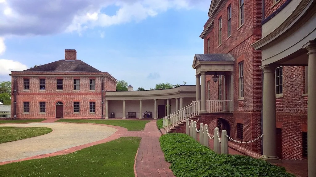Governor William Tryon brought English architect  John Hawks to design an official Royal Governor's facility with him when he came to North Carolina in 1764. Hawks designed the Palace in the Georgian style of fashionable country houses of that time.