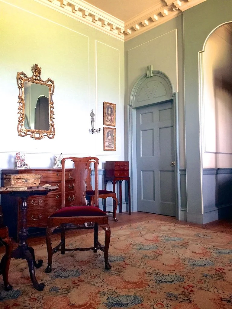 Second Floor Drawing Room: The second floor was the private residence of the Governor's family. Governor Tryon made a detailed inventory of his possessions, which assisted in curating the furnishings for the home to reflect 1770 the Palace is shown. 
