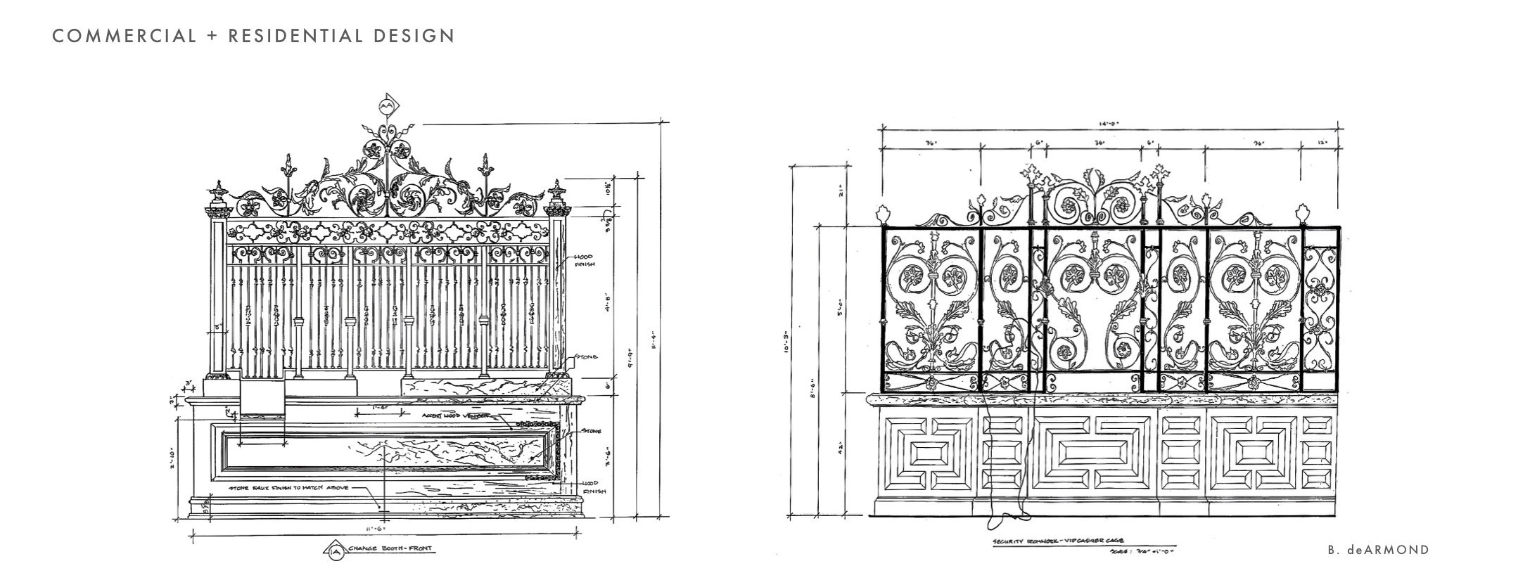 Interior Architectural Elevations - Part of the Development Process
