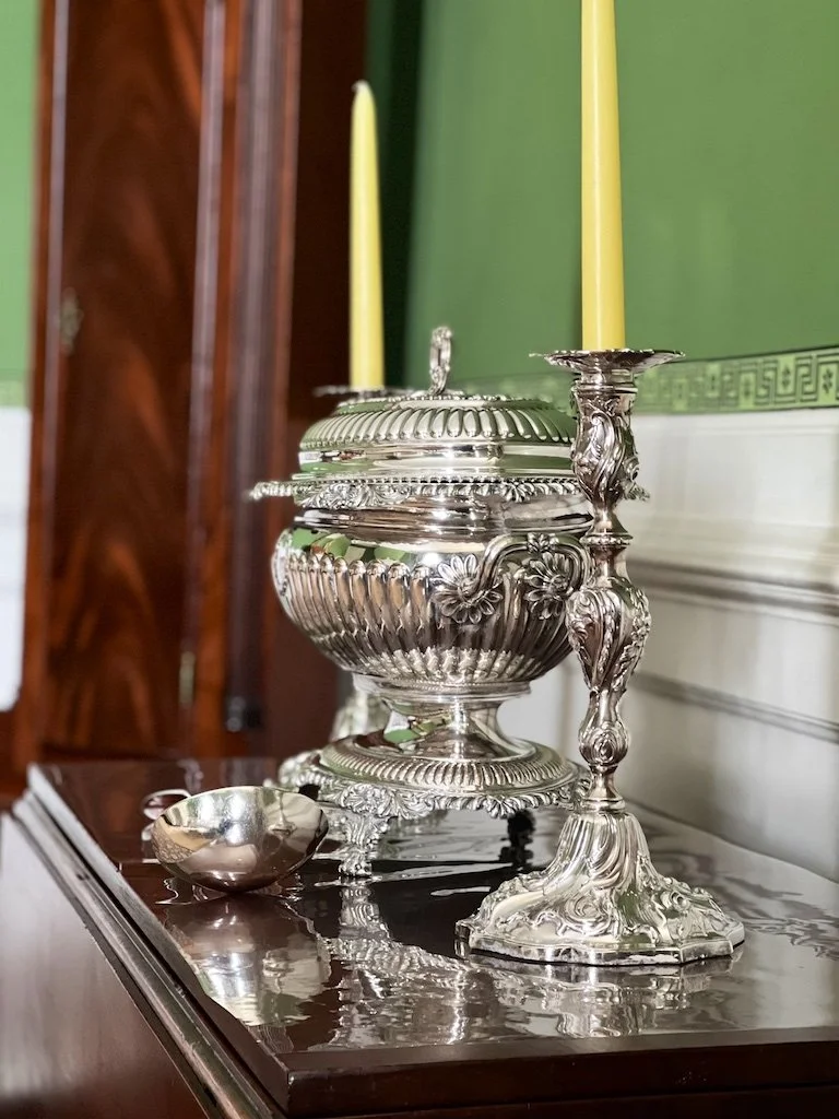 Historic Annapolis worked with other preservationists to purchase and save the property. Museum-quality period furnishings, including Paca family silver and ceramics.