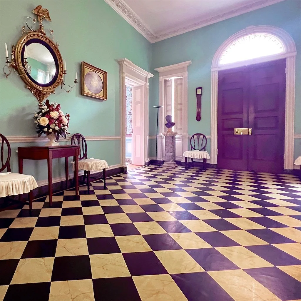 Homewood Reception Hall: Following has a wide center reception hall adjoining a back garden entry hall in which the stairway to the upper level is located.