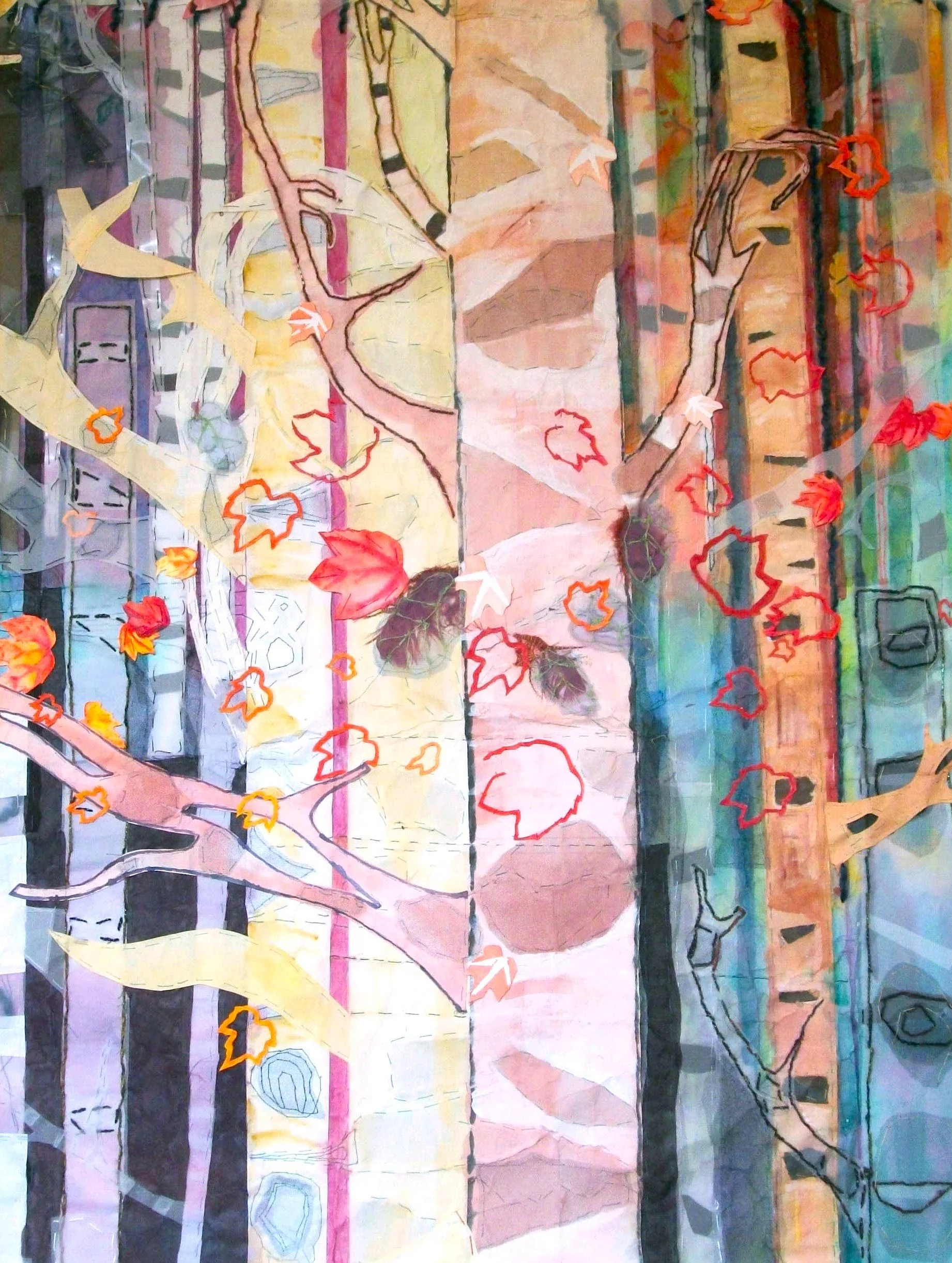 Birch Trees 24" X 45"