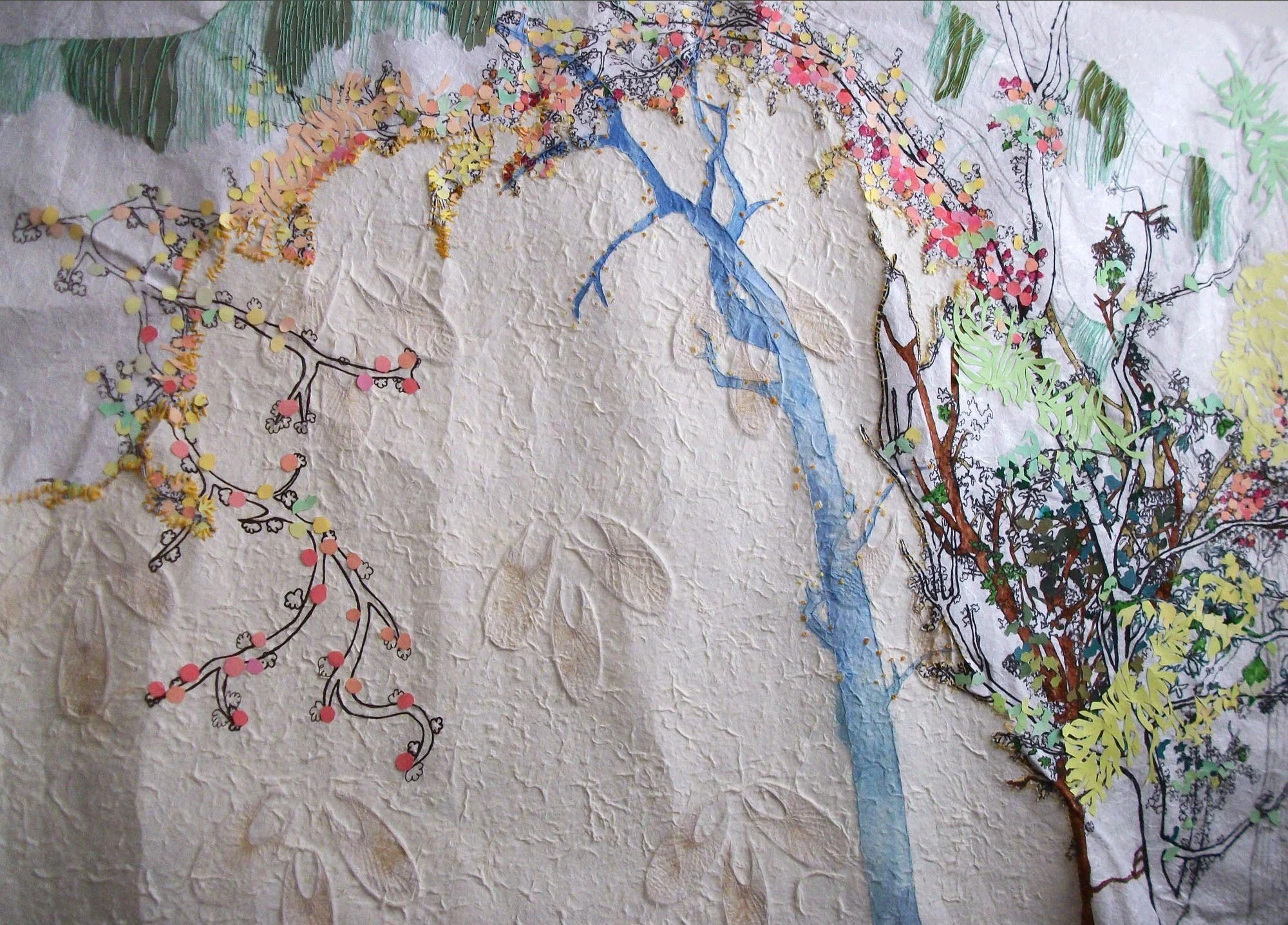 Forest Embroidery 30” X 22”