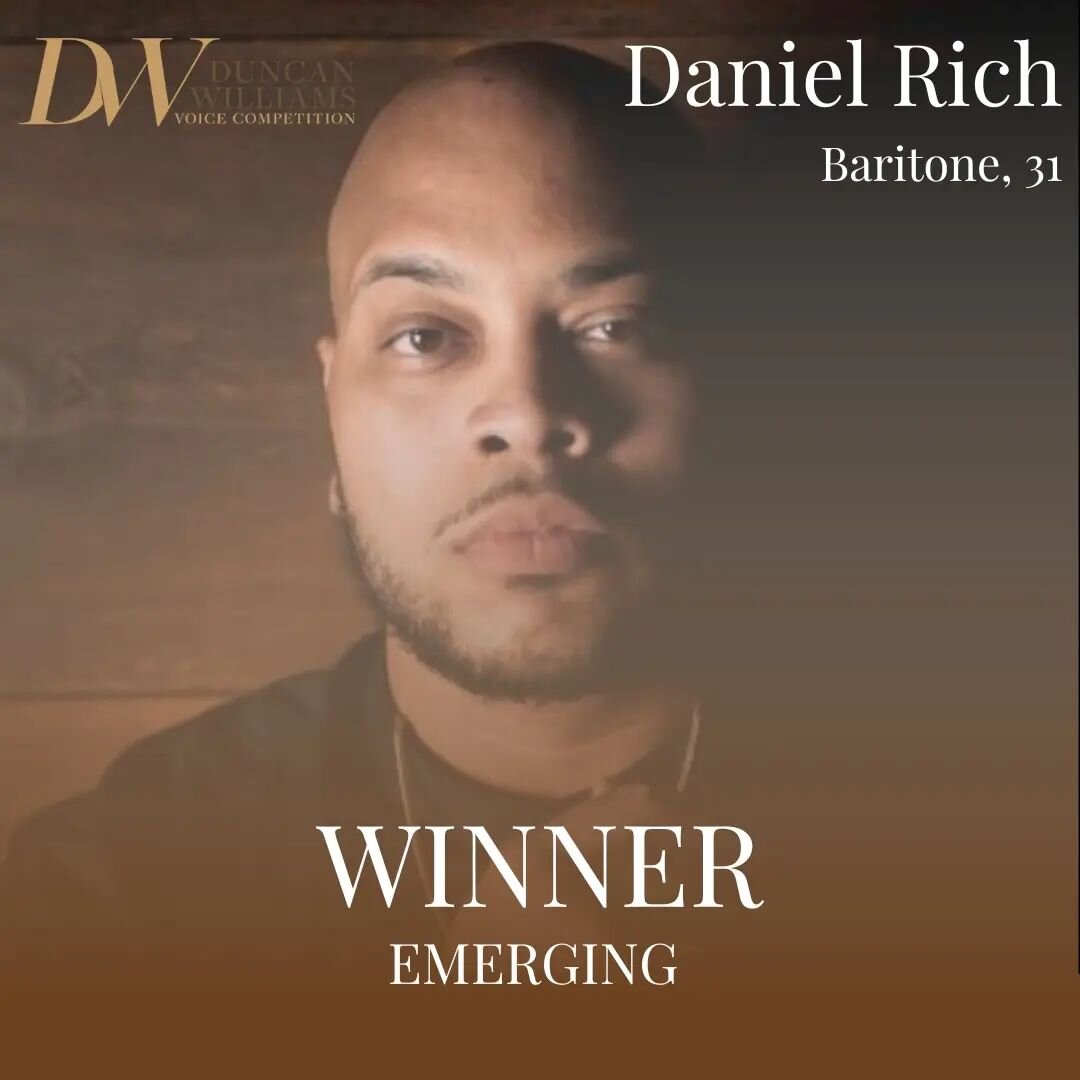 CONGRATULATIONS 🎊 to our Emerging Division Winners and Encouragement Winner!! Let us give it up for THESE SINGERS!!

Daniel Rich, Baritone, 31
C&eacute;sar Andr&eacute;s Parre&ntilde;o, Tenor, 26
Cierra Byrd, Mezzo-Soprano, 30

Joseph Parrish, Barit