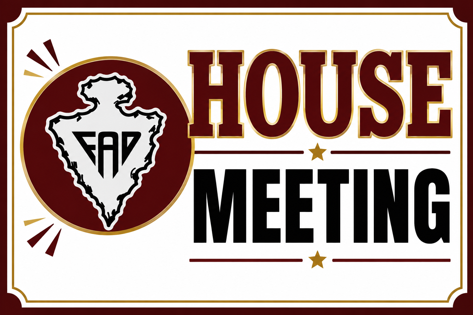 October FAD House Meeting