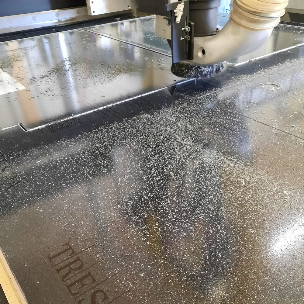 Black Trespa plastic lab equipment