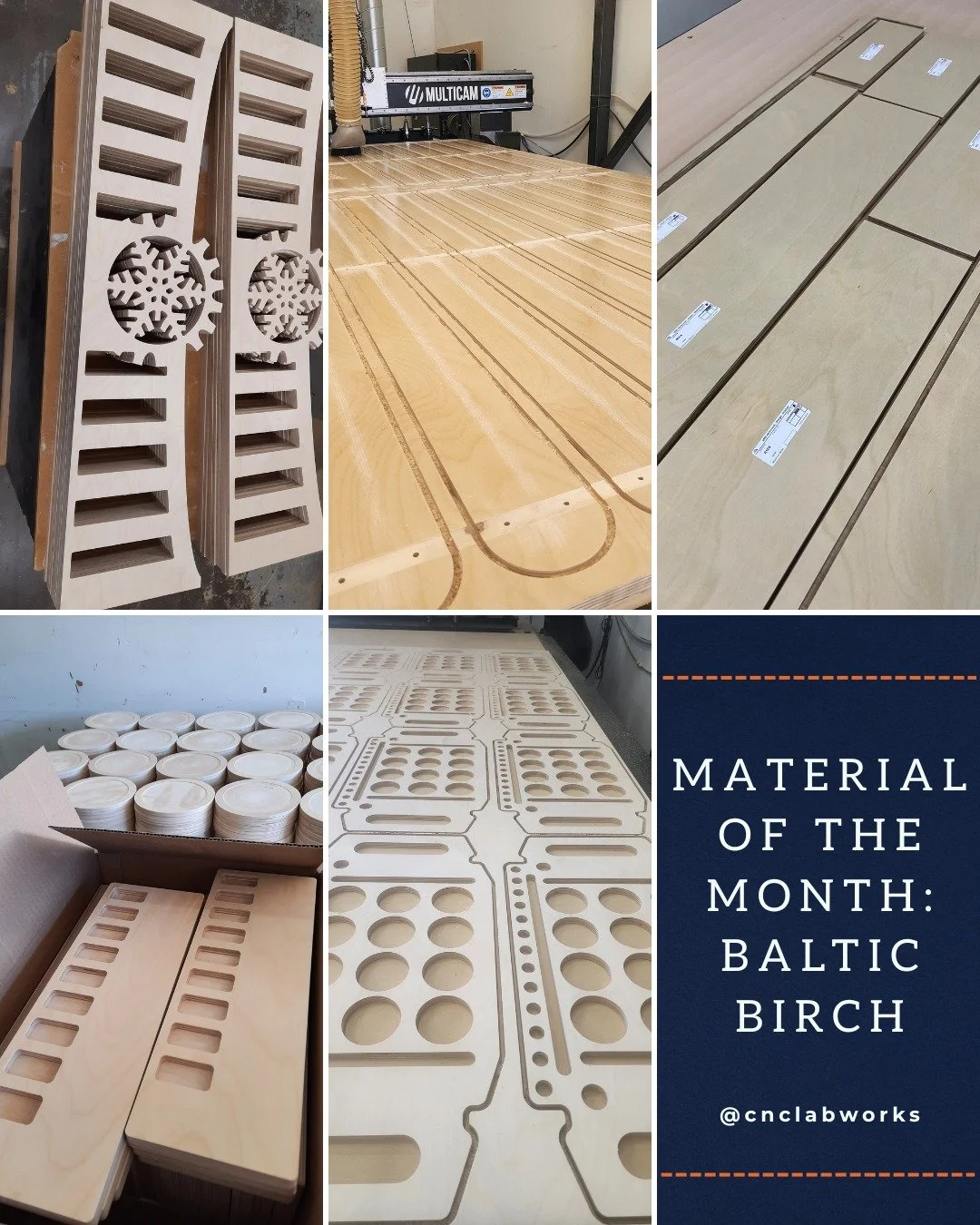 Material of the Week: Baltic Birch ✨
This week we&rsquo;re spotlighting one of our shop favorites: Baltic birch plywood.
What it&rsquo;s best used for:
&bull; Cabinetry + drawer boxes
&bull; Furniture parts
&bull; Toy + product components
&bull; Jigs