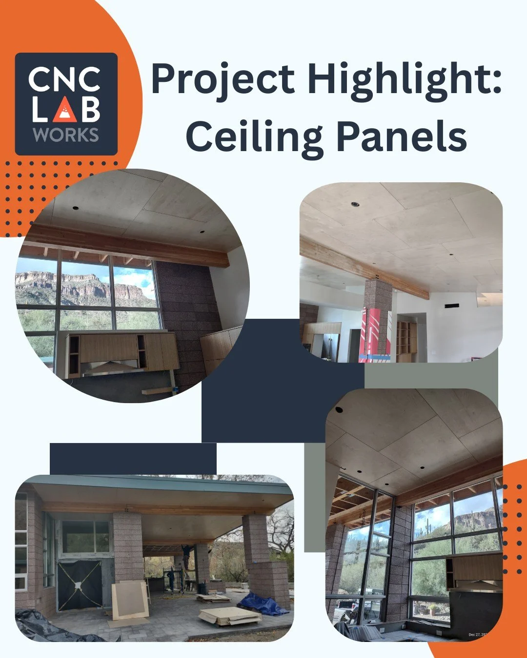 Custom ceiling tile project ✨

We recently CNC cut these large Baltic Birch ceiling tiles for a client's home remodel project. Clean cuts and consistent patterns helped create a finished ceiling that adds character, warmth and visual interest to the 