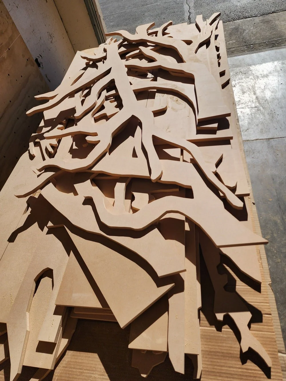 MDF made into tree branches