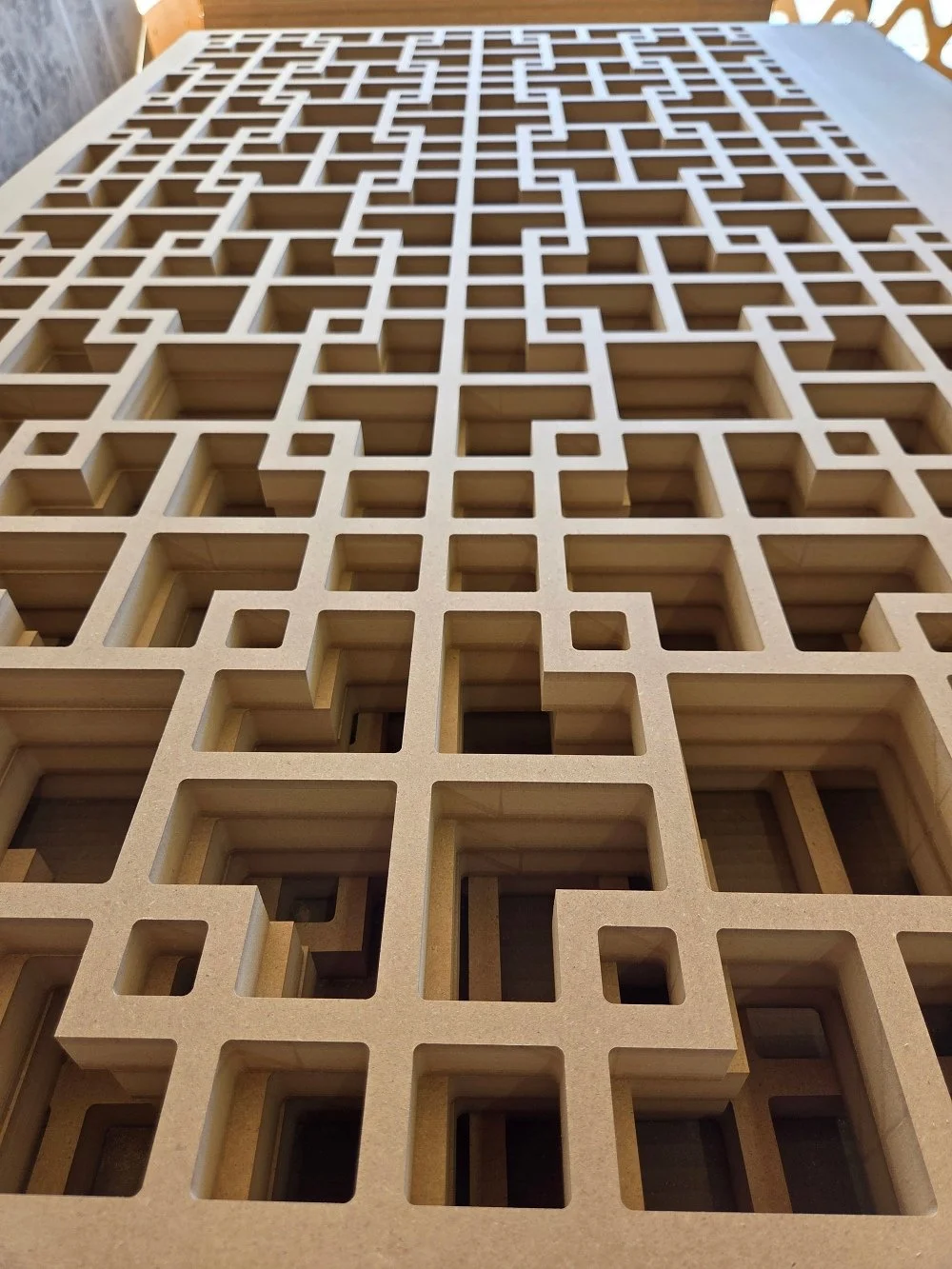 Decorative Panel with square shapes