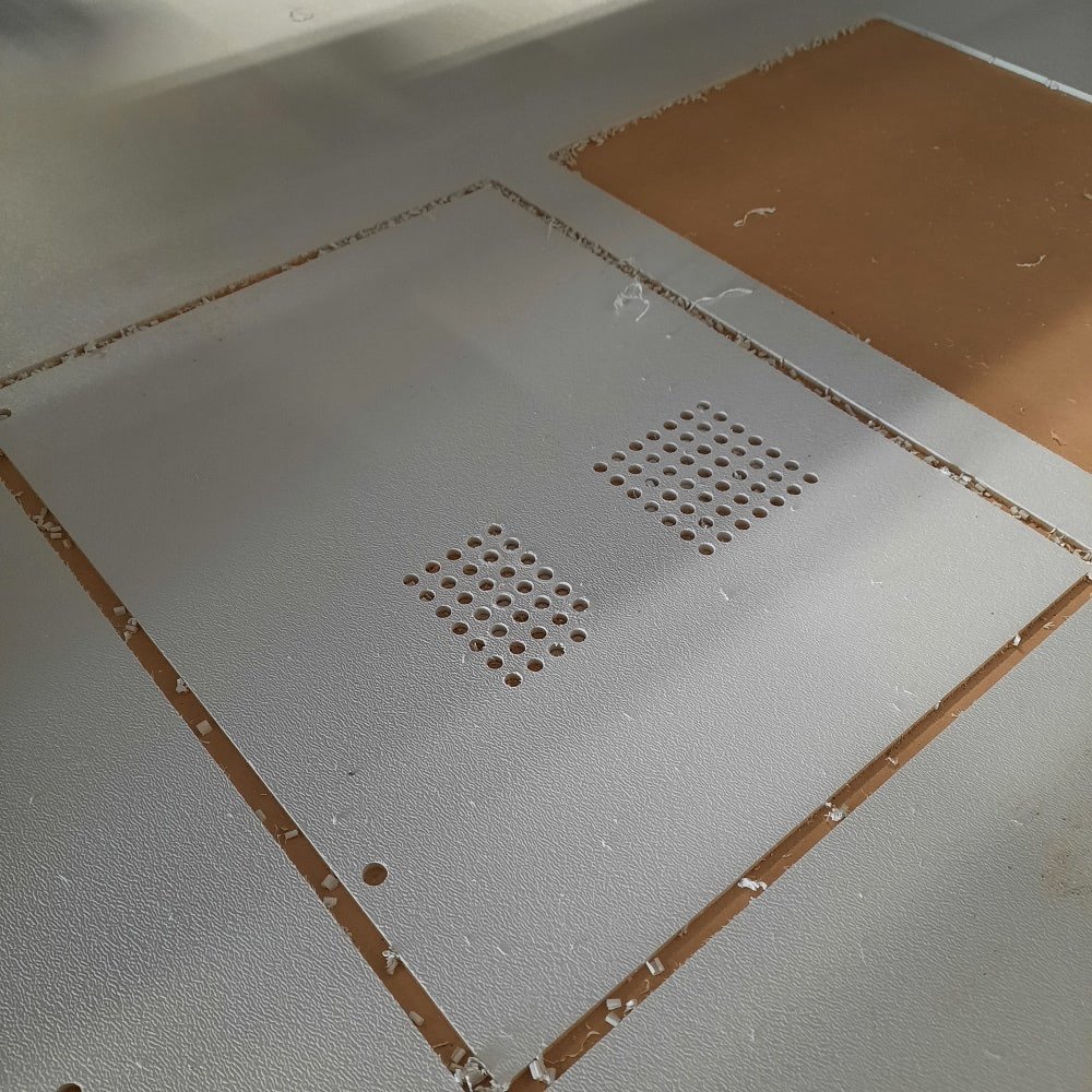 White ABS plastic lab equipment parts