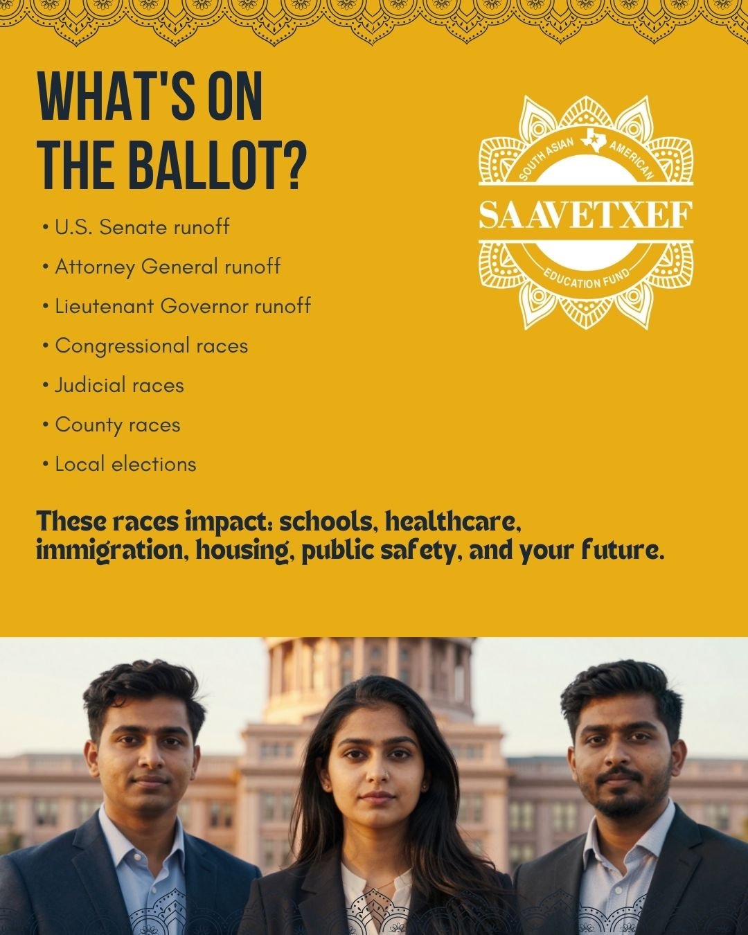 VOTING AGAIN? 🗳 EARLY VOTING: May 18&ndash;22 🗳 ELECTION DAY: May 26