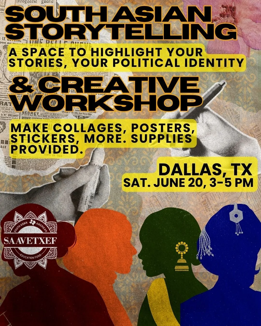 🎨✂️ Your story deserves space. Creative Workshop June 30th 
🎨✂️ Your story deserves space. Workshop June 30th /958585/

There&rsquo;s a lot happening in the world right now &mdash; and sometimes the best way to process it is to create.

Join us for