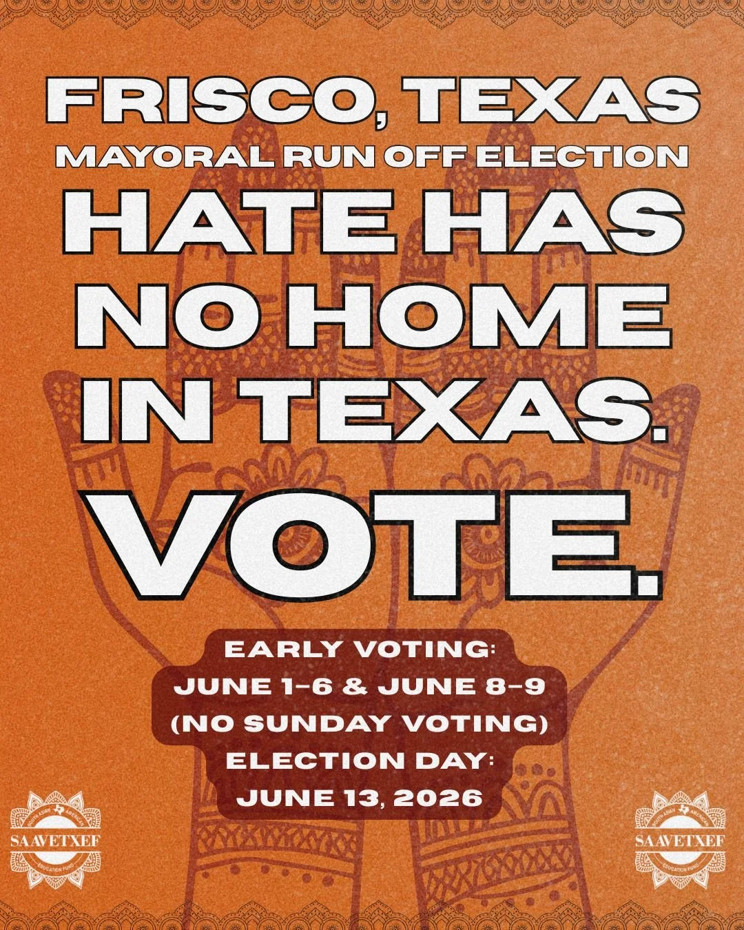🌞🗳️ Plot twist: your summer plans and Election Day can both happen.

The Frisco Mayoral Runoff isn't some distant thing happening at City Hall. It's happening now.

The city is growing fast. New neighborhoods, new businesses, new challenges, new op