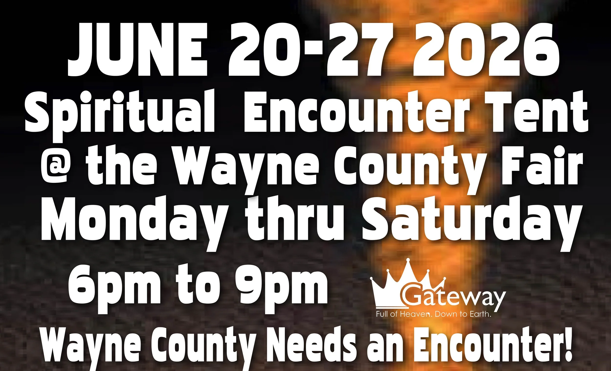 Spiritual Encounter Tent at the Wayne County Fair