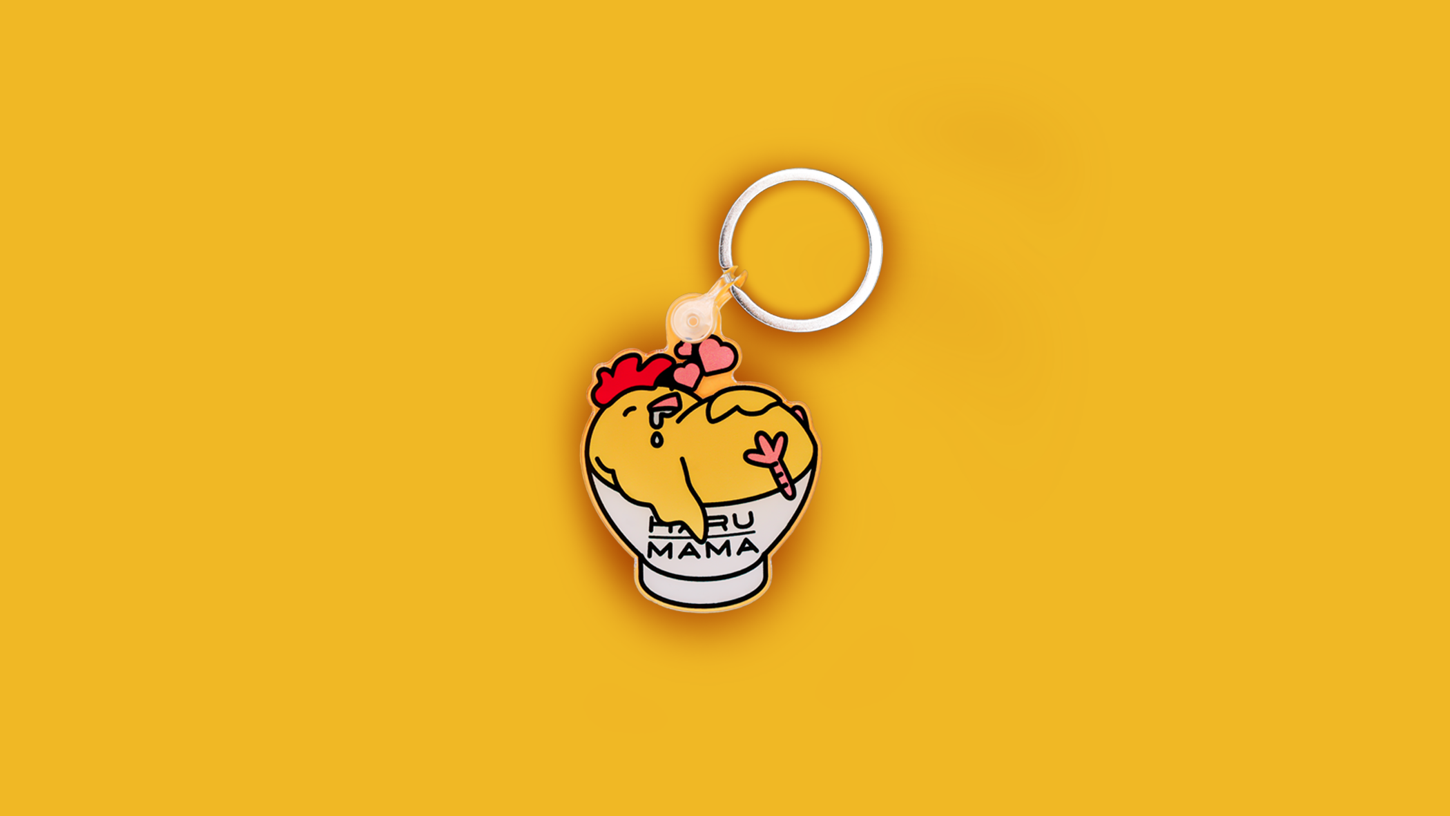 Lazy Chickie Keychain