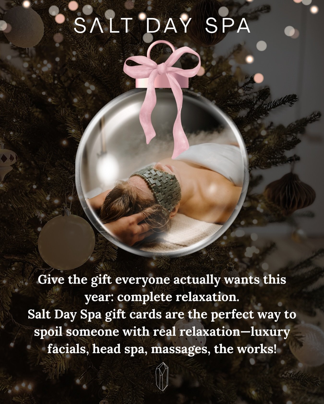 If you&rsquo;re stuck on what to give.. we&rsquo;ve got the perfect gift! Treat your favourite people with the gift of relaxation✨

#saltdayspa #salttherapy #yegspa #yegsalon #leducspa #thegiftofrelaxation #giftcard