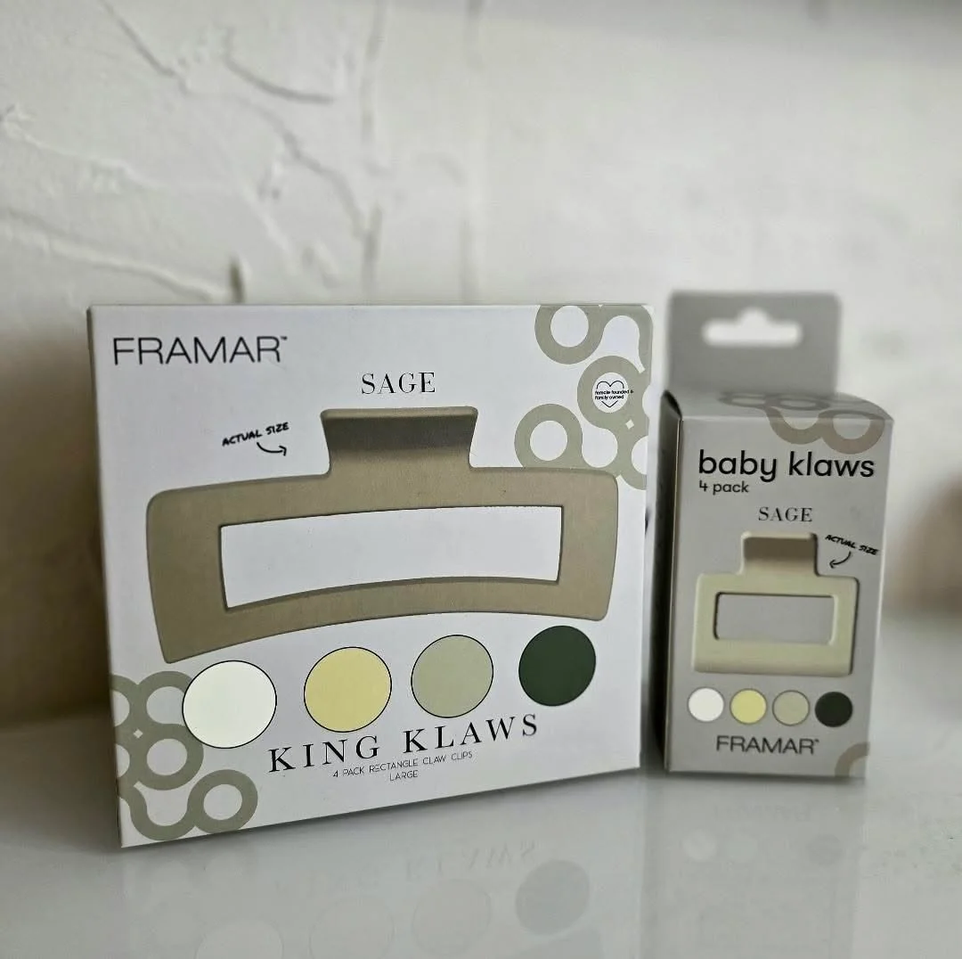 Product of the Week
🌿Framar Klaw Clips🌿
The Framar King Klaws &amp; Baby Klaws have officially taken over our stations, and for good reason!

These salon-grade clips aren&rsquo;t just pretty &mdash; they&rsquo;re strong enough to hold even the thic