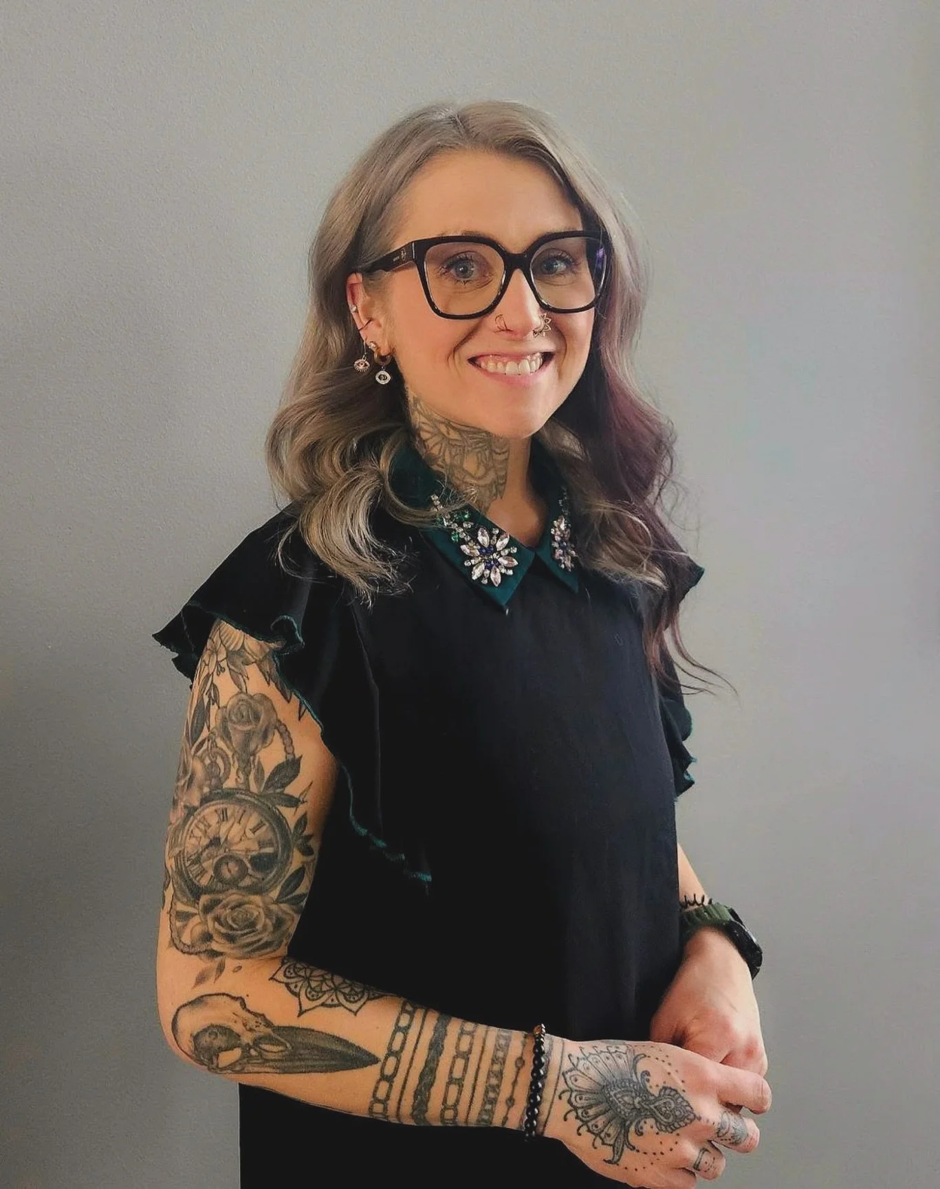 Help us welcome our new hairstylist Megan to SALT ✨

&ldquo;Hey, I&rsquo;m Megan Stasiewich &mdash; mom to three giant boys and multiple fur babies.
Creativity has always been a huge part of who I am. When I&rsquo;m not behind the chair (I&rsquo;ve b