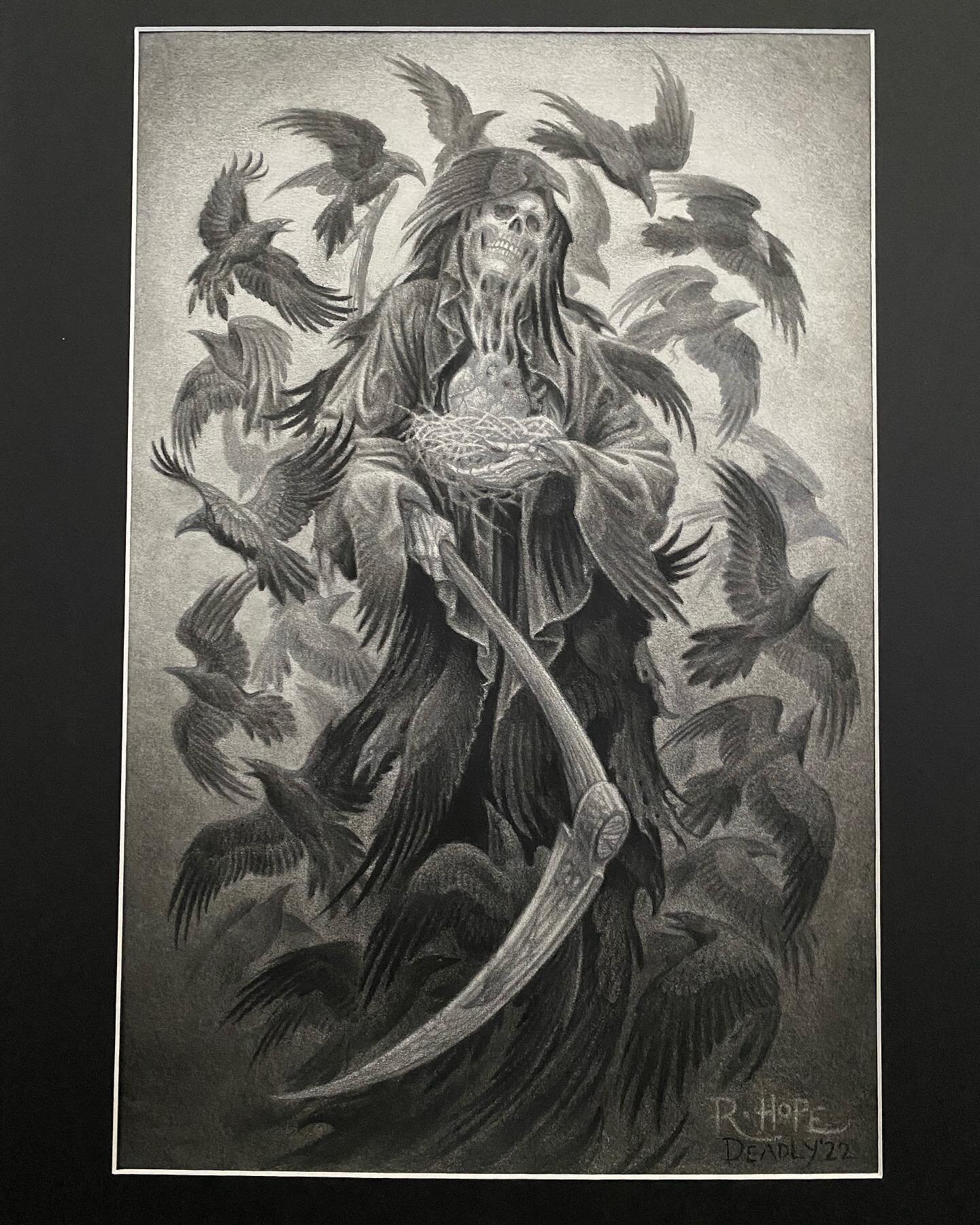 Some reaper madness for the @deadlytattooconvention &hellip; come on down and check out the art wall👍