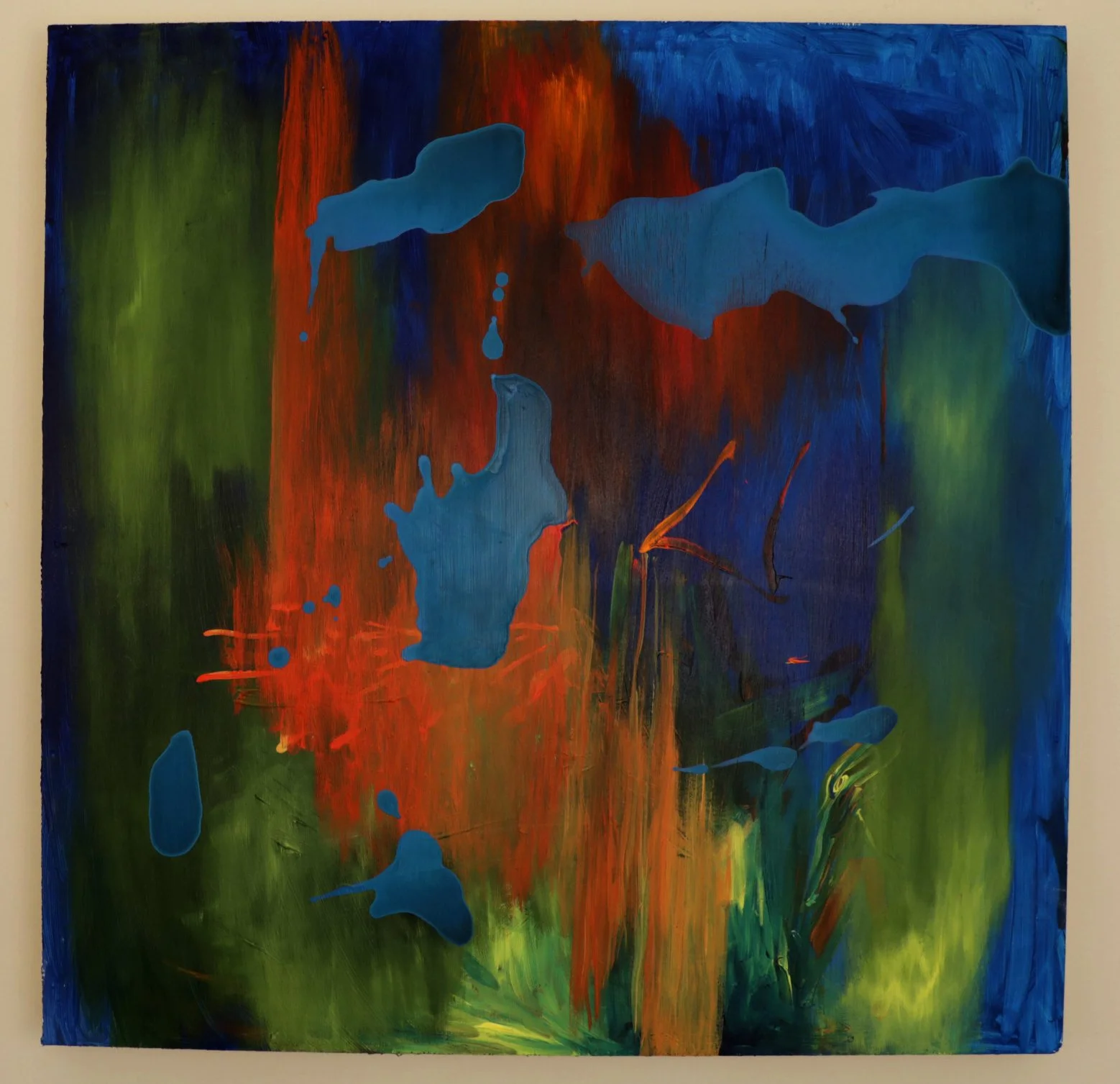 Acrylic paint, 24 x 24 inches