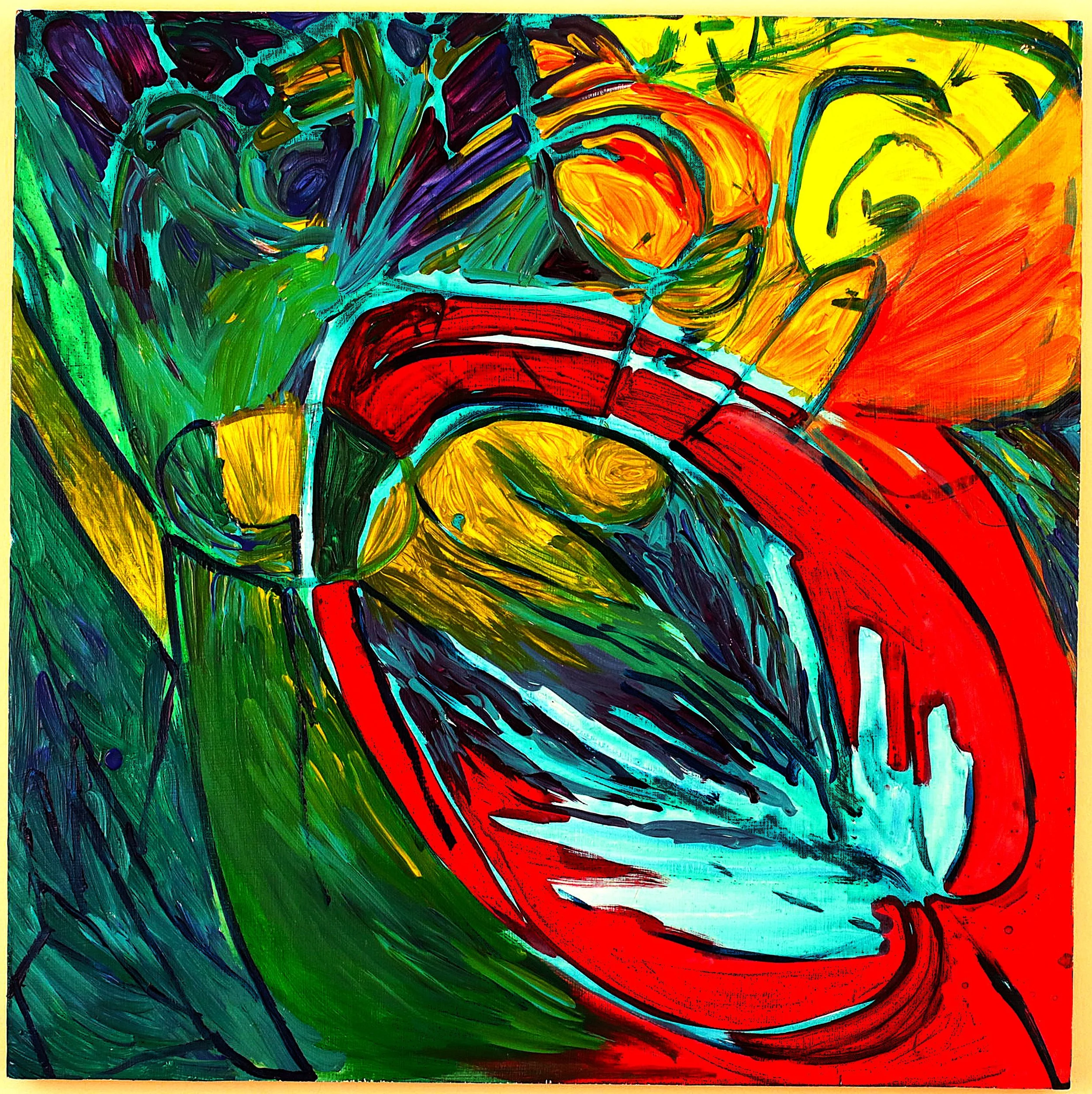 Acrylic paint, 24 x 24 inches
