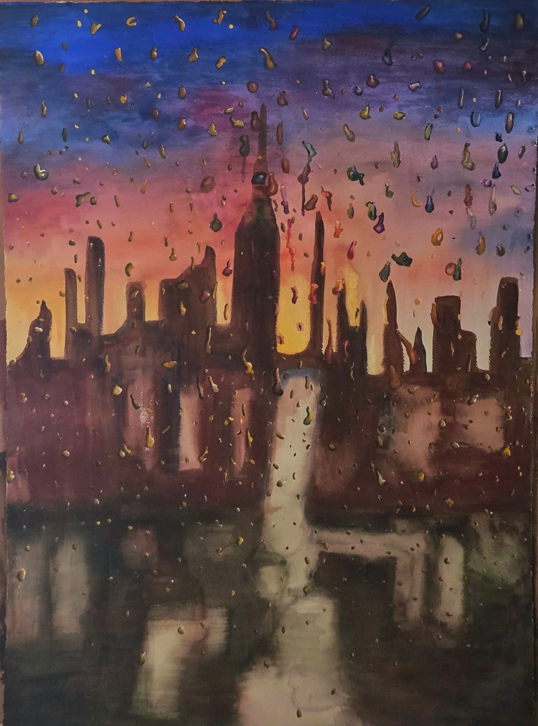 Drops, 38 x 50 inches, 2026