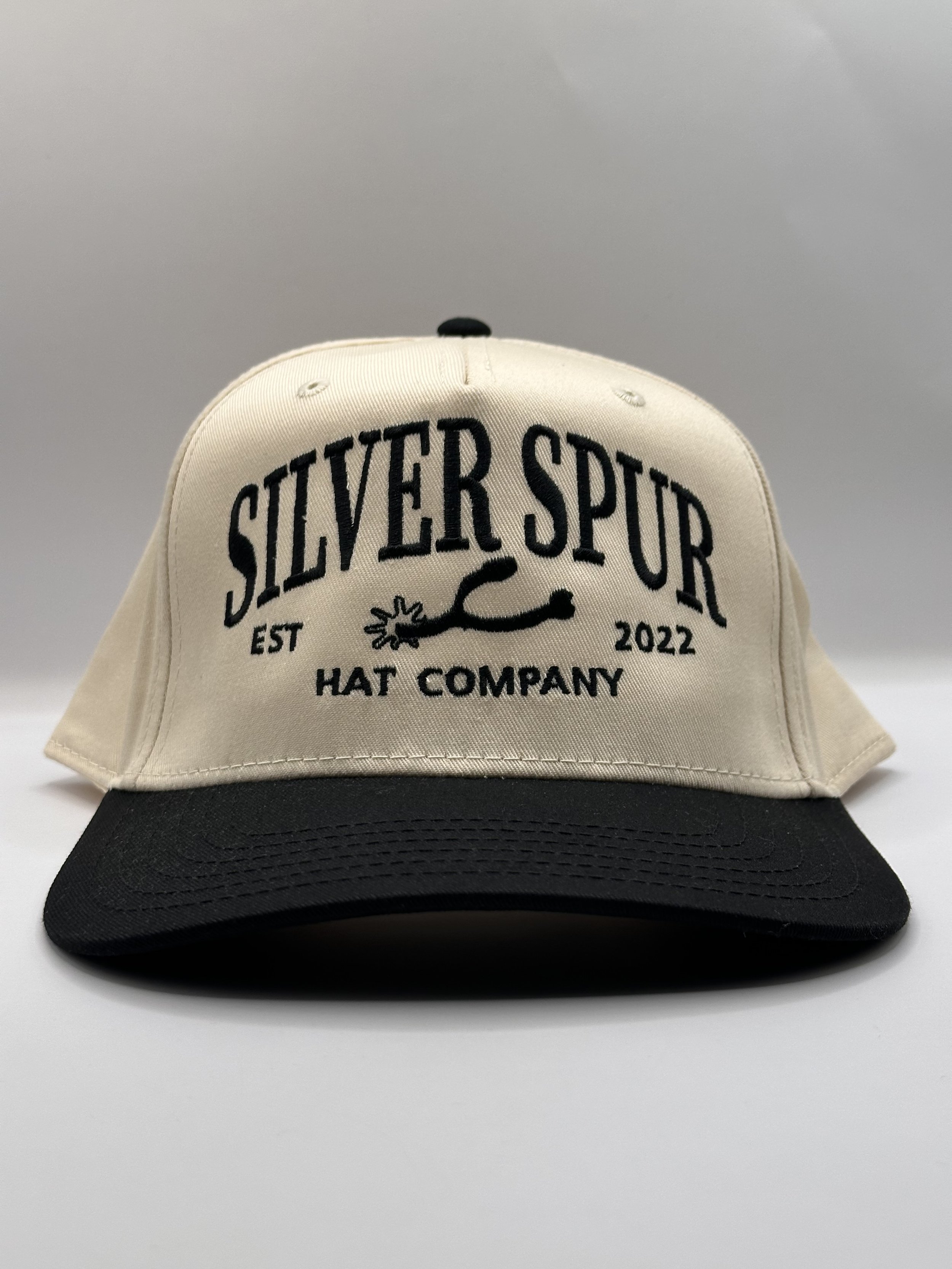 Embroidered Black Spur Cap