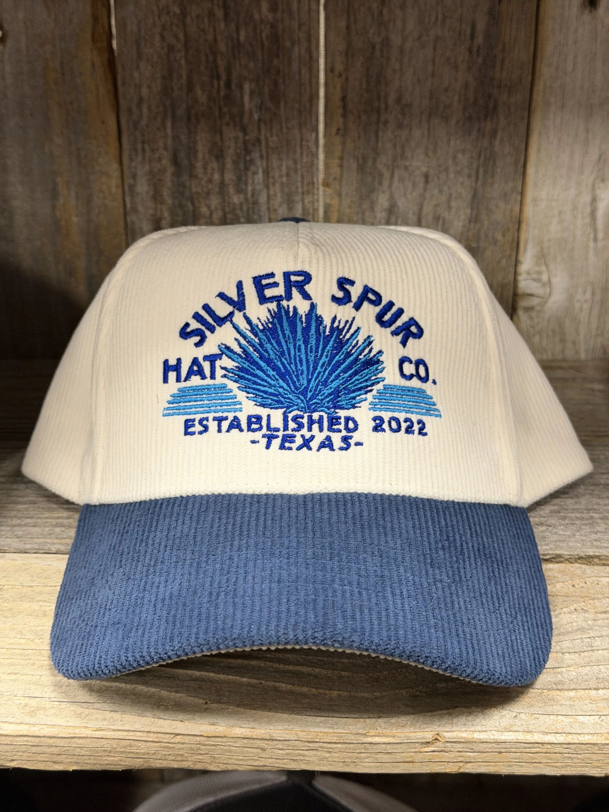 Agave Natural/Ryl Blue Full Corduroy Cap