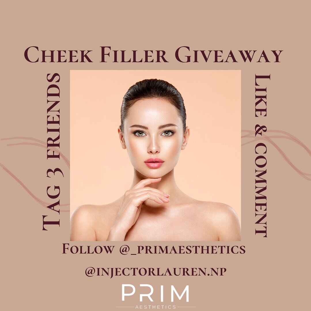 ✨We are so excited to have @injectorlauren.np as part of the team! She is the contour Queen and this is her giveaway! Ginjector says &ldquo;if you like my cheeks &hellip; see her&rdquo; 

Winner must be deemed a medical candidate. 
To enter:
1. Follo