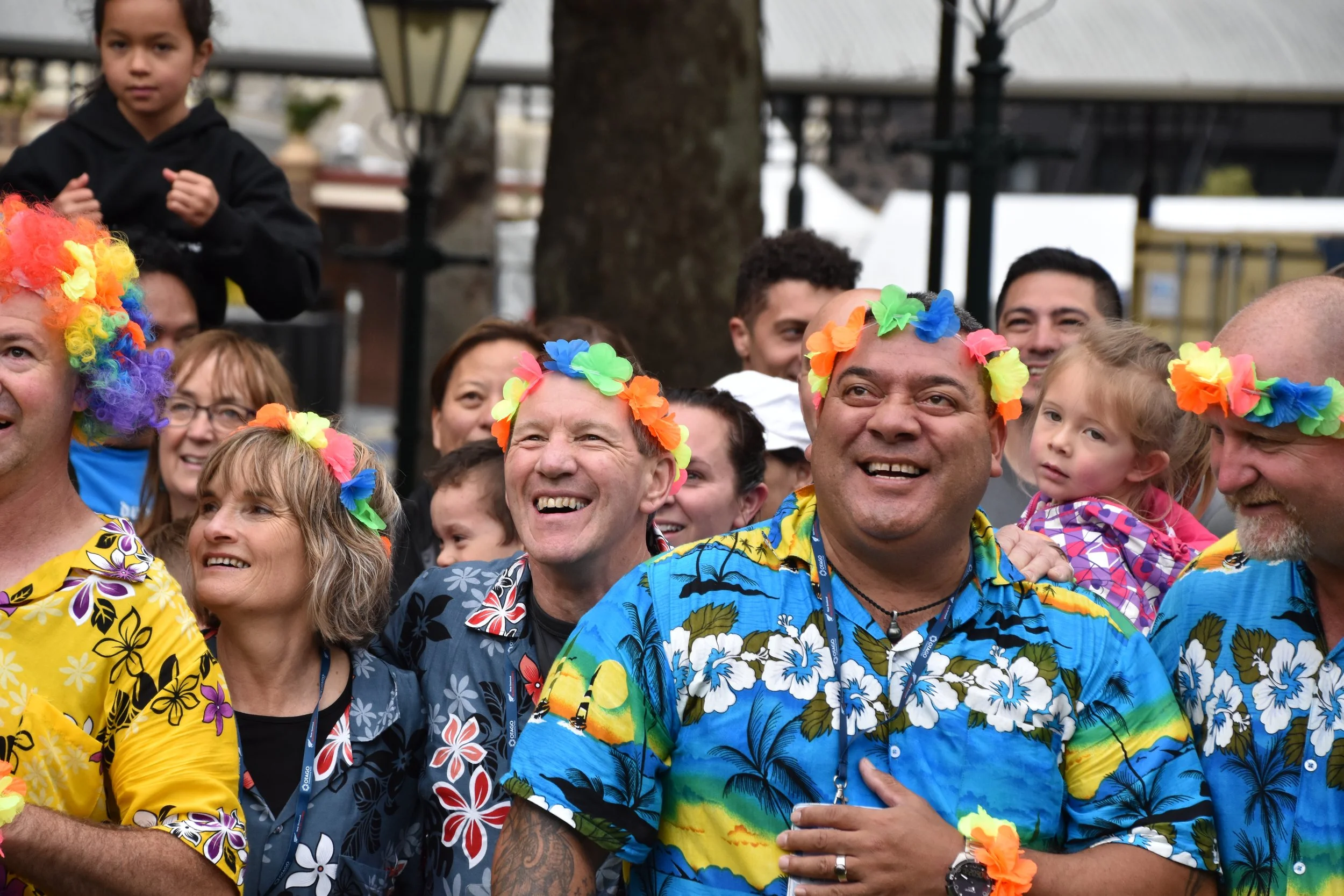 Loyal fans at sporting event