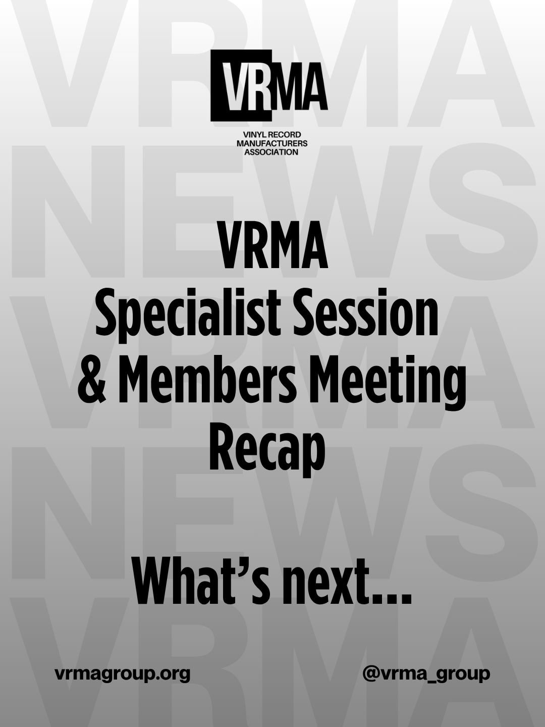Vinyl Record Manufacturing Association (VRMA) Announces Newly Elected Board of Directors