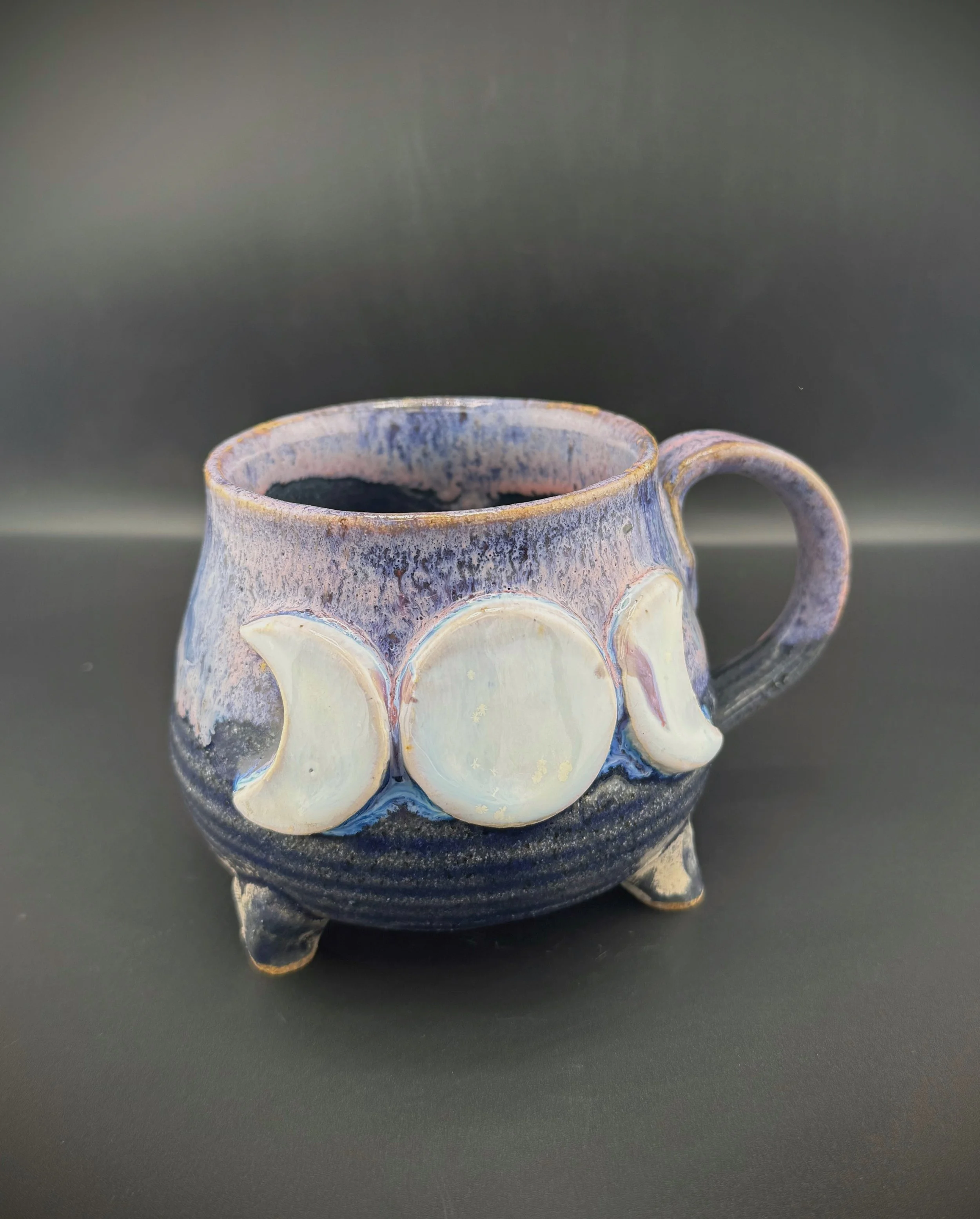 Triple Moon Goddess Cauldron Mug