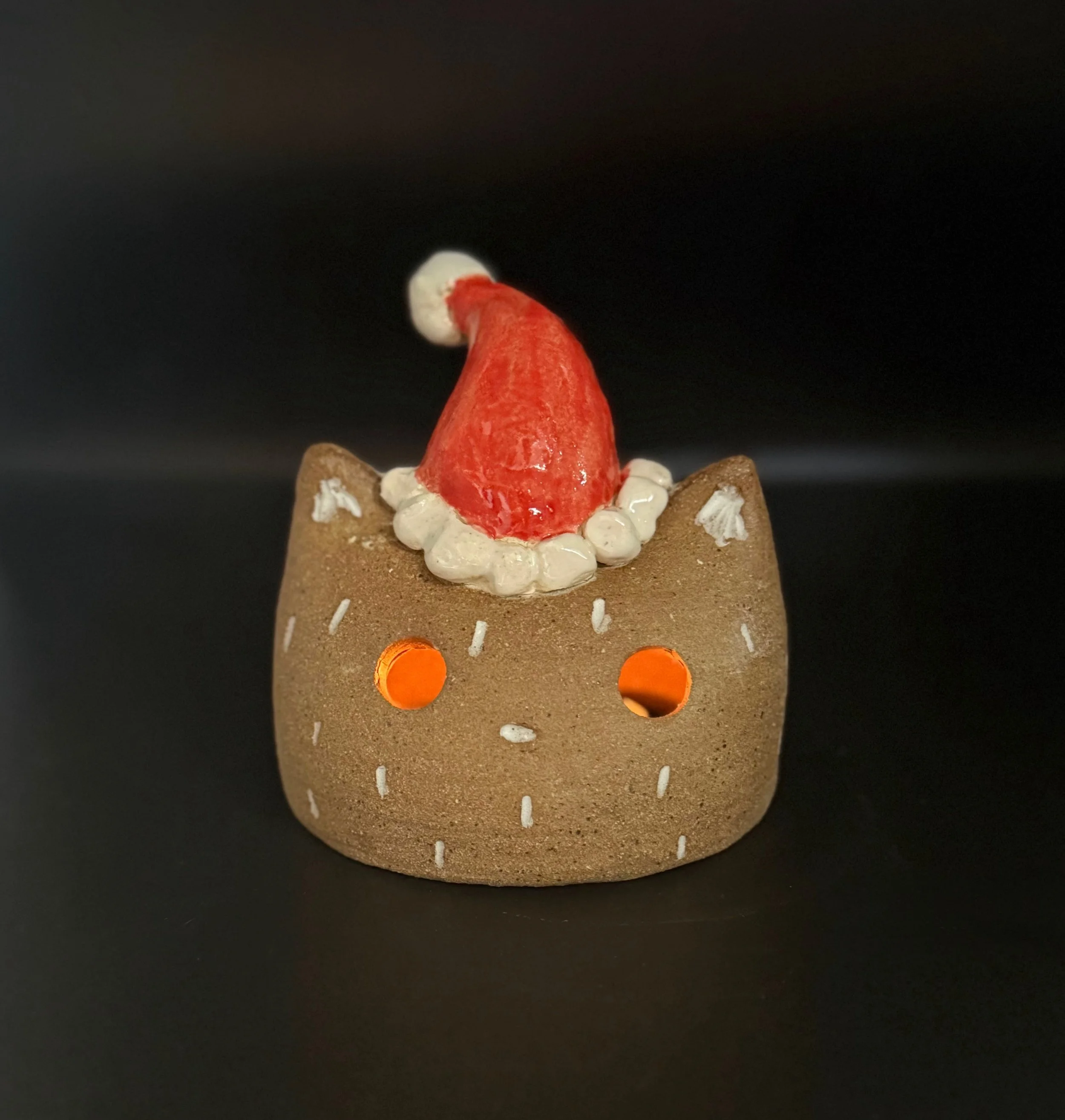 Santa Hat Kitty Lantern