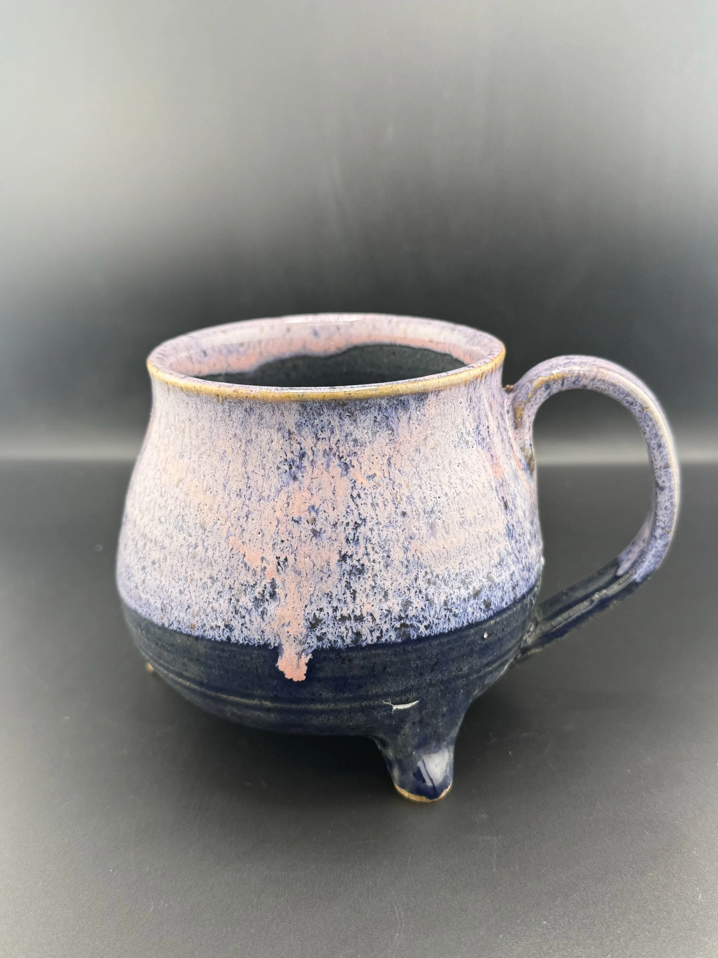 Purple or Navy blue Cauldron Ceramic Mug