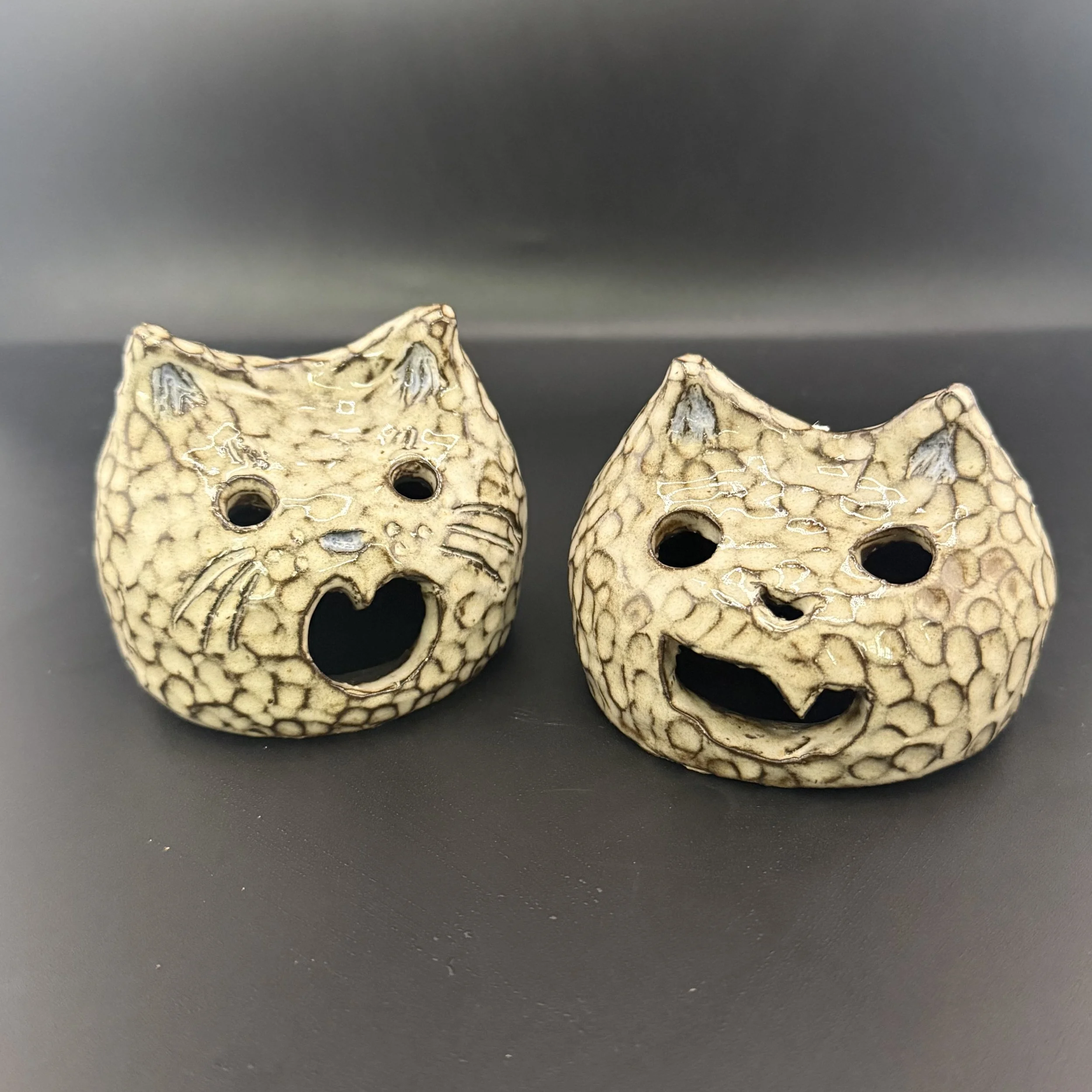 Dark snowman kitties lantern extra small