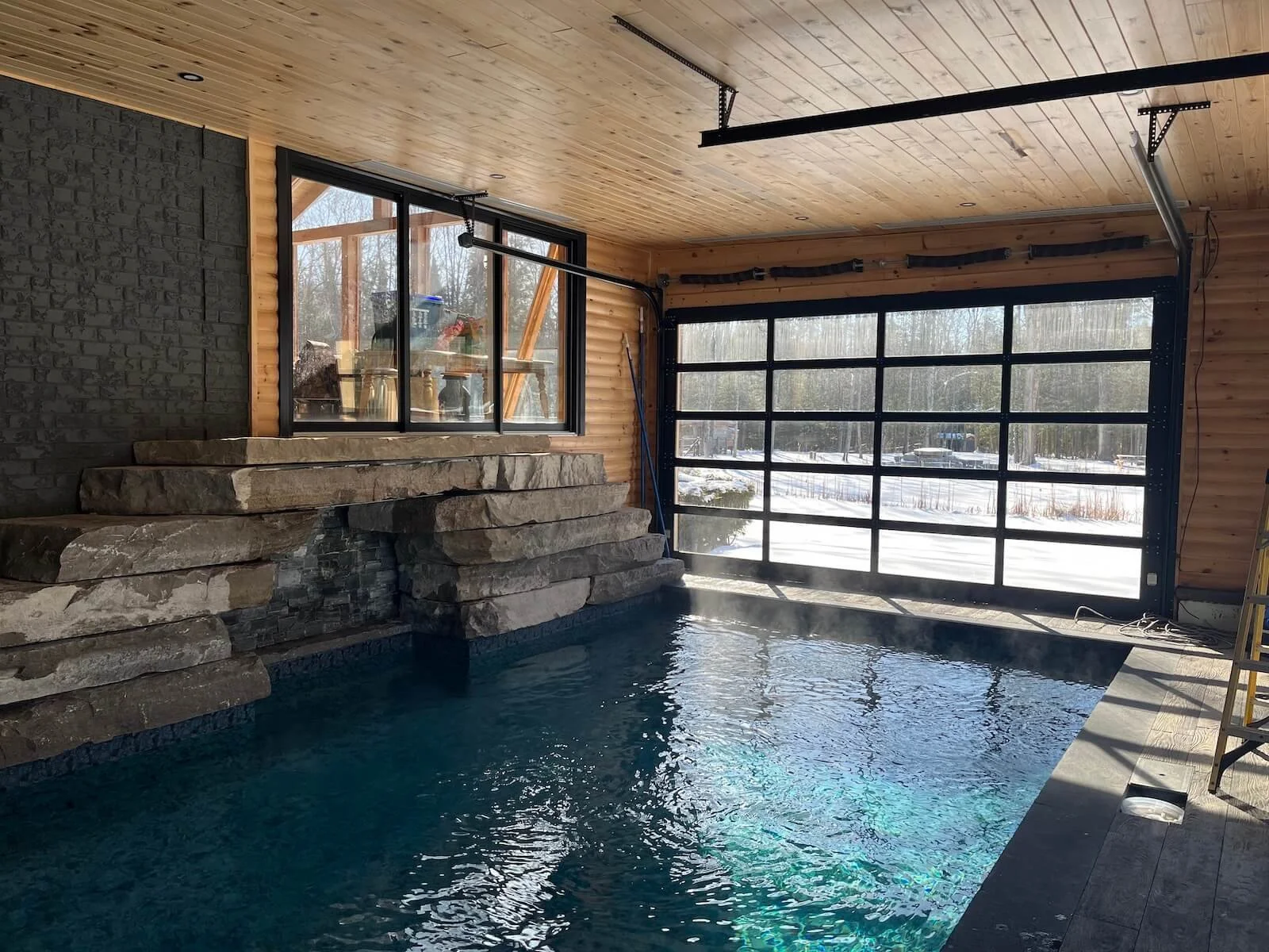 Rad Pool Garage Doors Indoor Swimming Pool