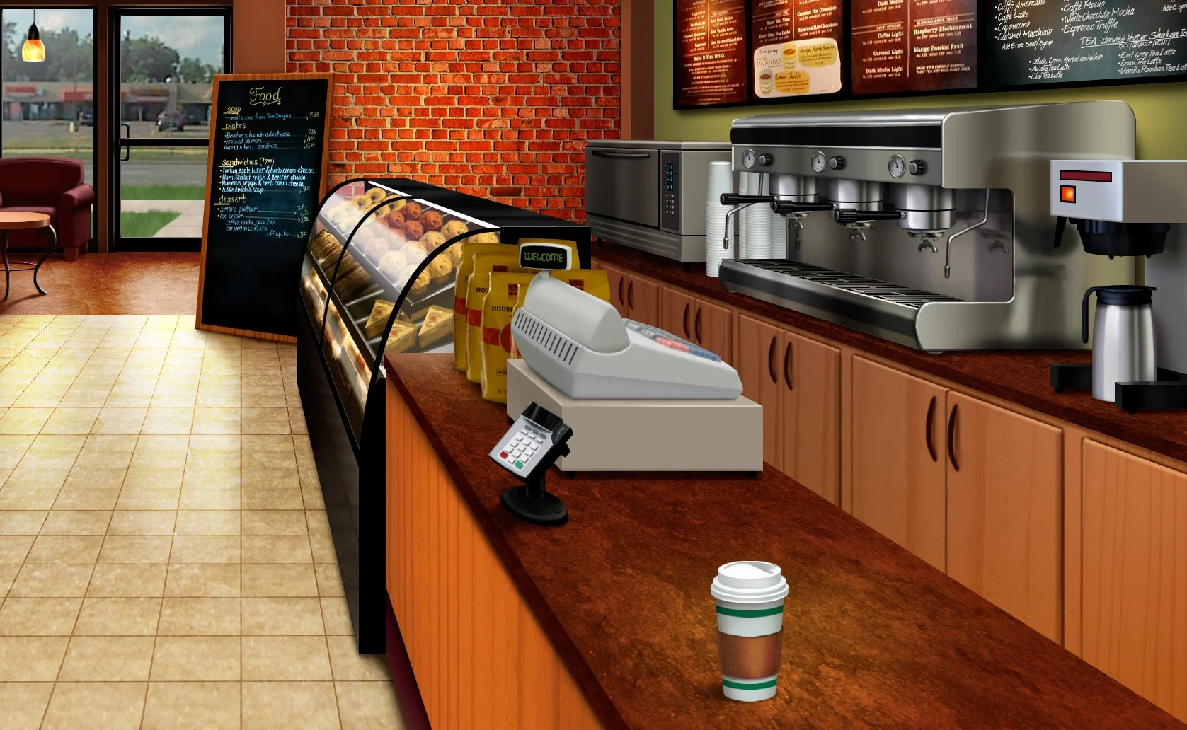 Coffee Shop Environment 
 © Logi-Serve, LLC