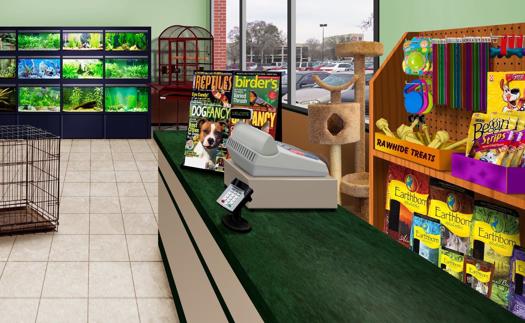 Pet Store Checkout Environment 
 © Logi-Serve, LLC