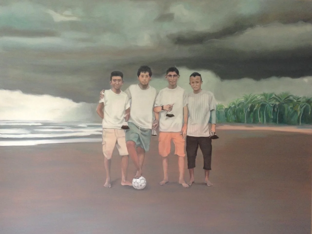 Fútbol en la playa-  Carmen Elena Trigueros