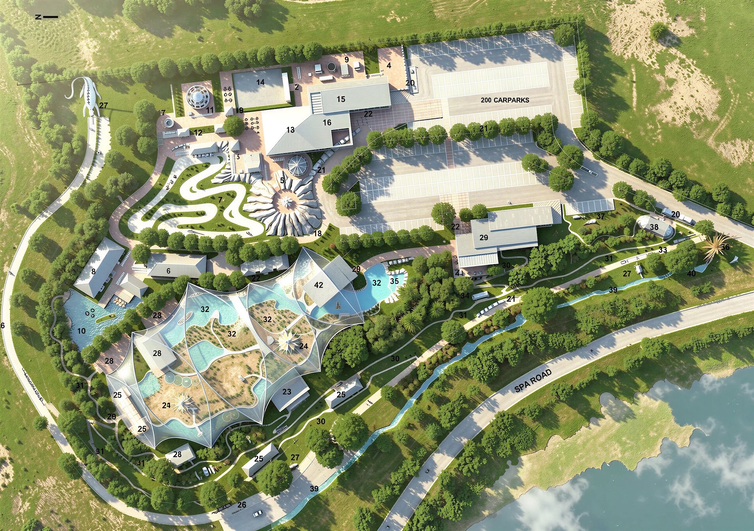 3D Plan View Bird Park Rotorua