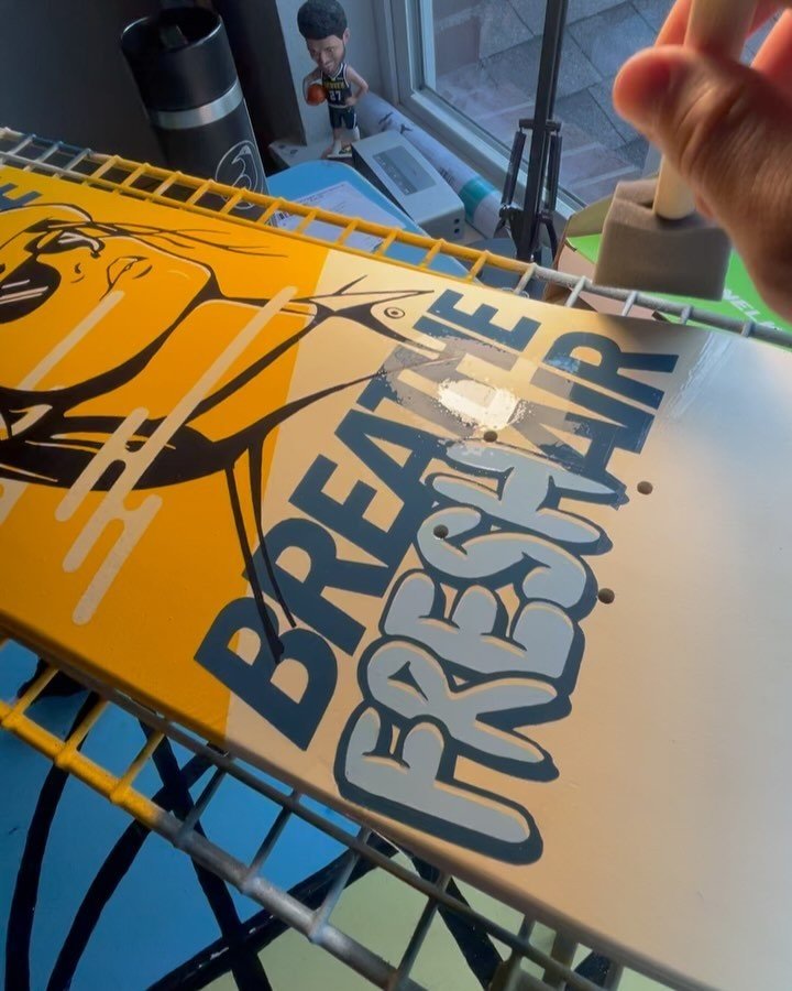 Some close up shots of the skateboard I designed for the @303boards x @streetwisearts competition going down this weekend in Boulder as part of the Streetwise Mural Fest. 

Stoked with this one. 

#skateboardart #customskateboard #spraypaintart #denv