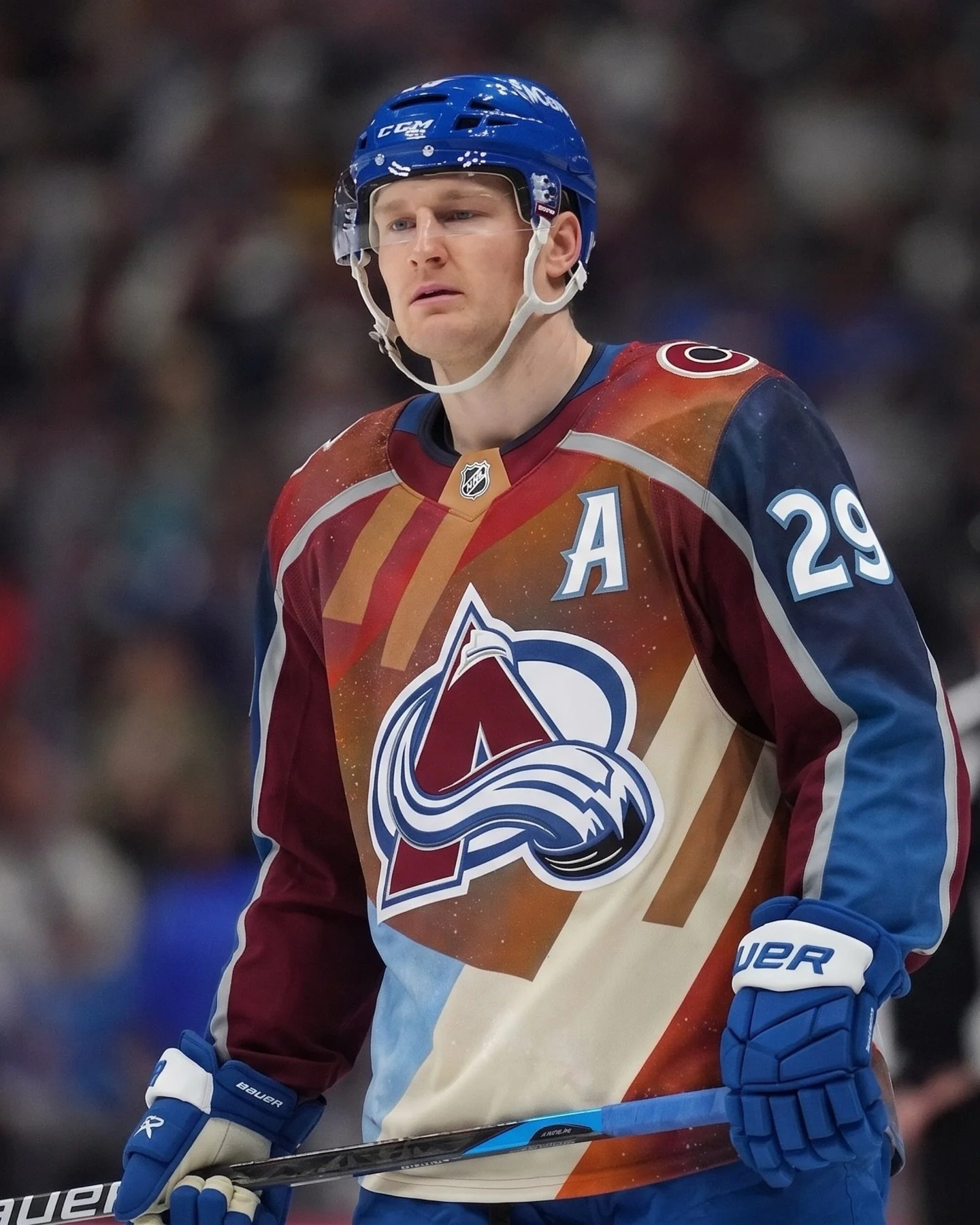 If the @coloradoavalanche included my recent jersey painting into their uniform rotation, it might look a little something like this. This jersey design was pulled from colors, shapes, and textures that represent Colorado to me!

Designing a game-wor