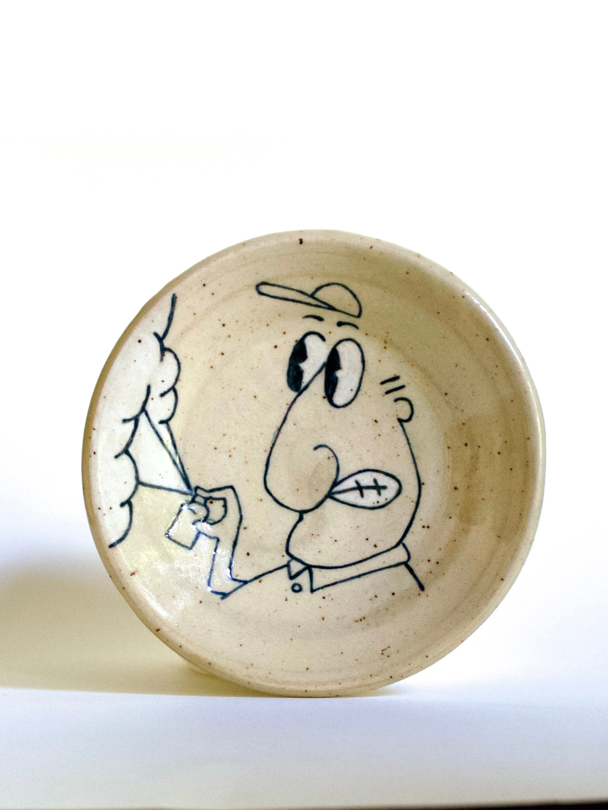 Very excited about how these ceramic plates turned out! 

I&rsquo;ve been doodling like a madman these last few months. For a while I got too caught up in the details of my pieces and have been over complicating everything in my head. These little ch