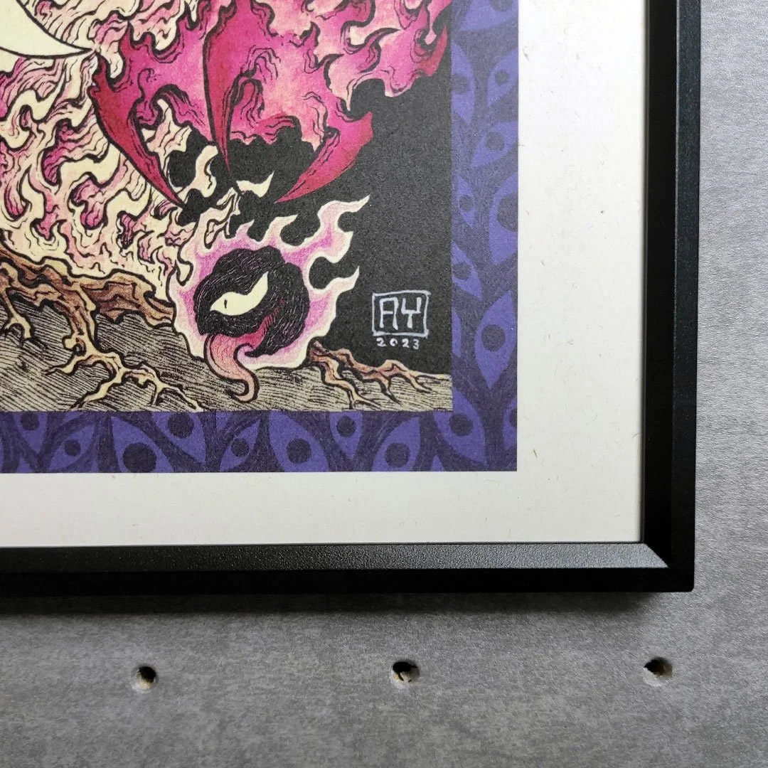 The Samurai And Cursed Spectre Art Print ART YEUH
