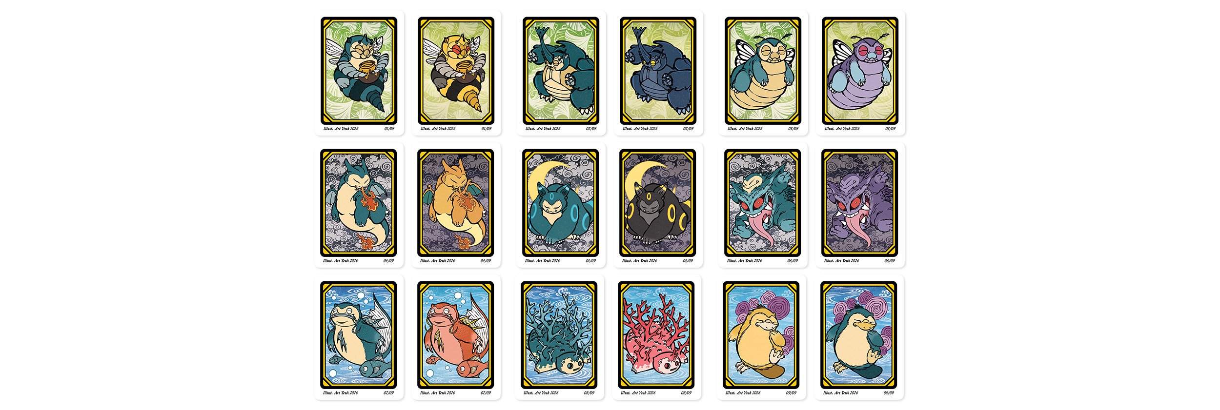 Pokai Gaku Card List ART YEUH Pokai Gaku Card List ART YEUH