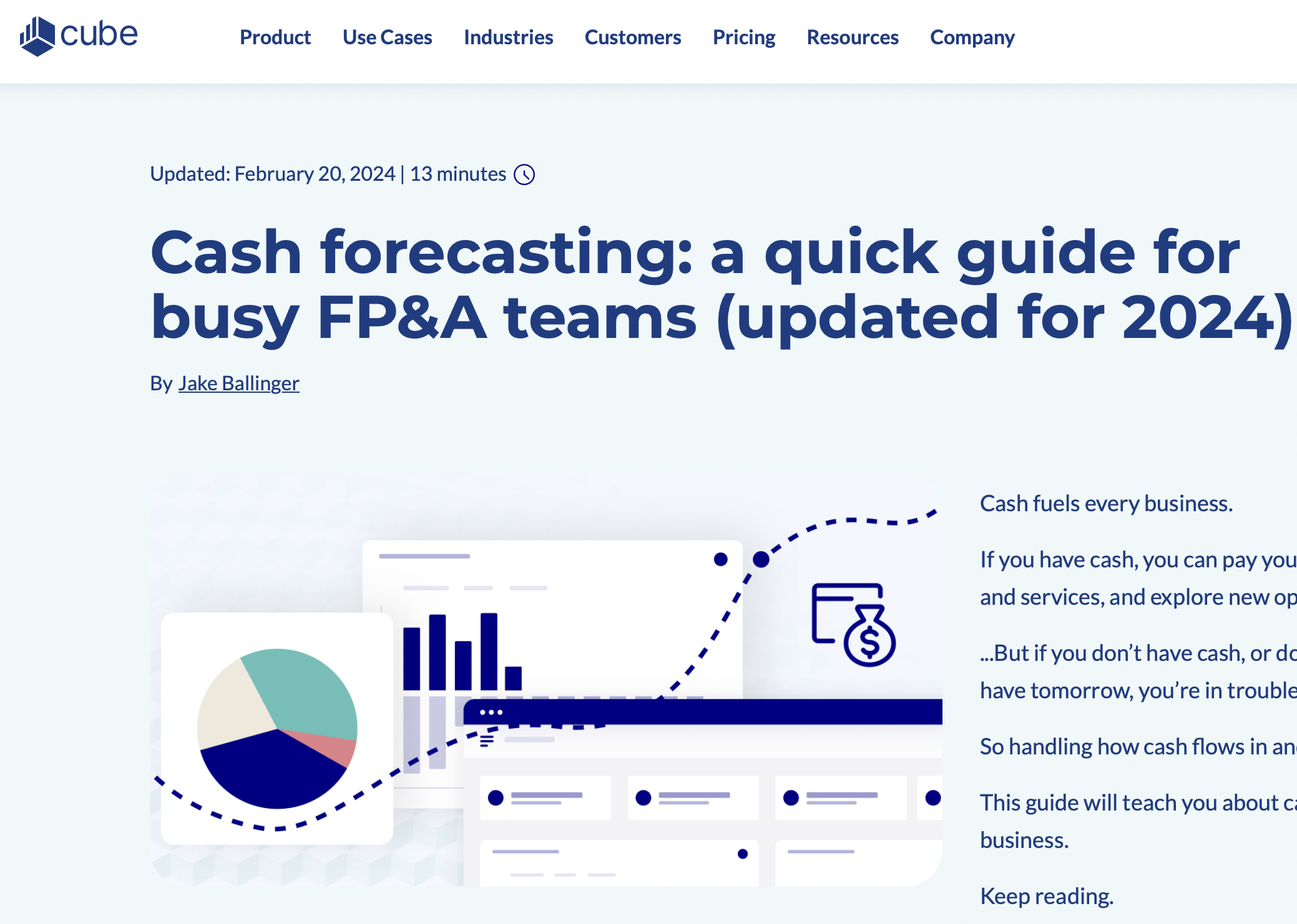 Cube - Cash Forecasting